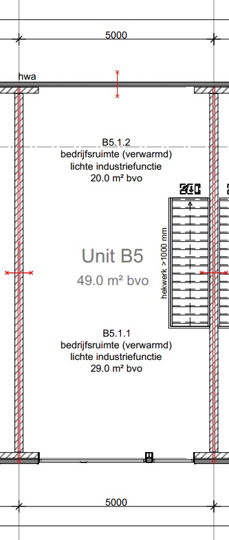 Verdieping zonder afbouw