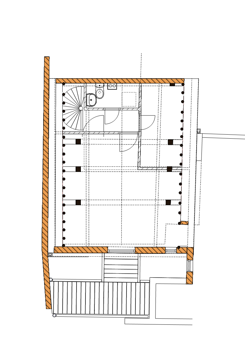 Plattegrond Tweede verdieping (slaapkamer en Balkon)