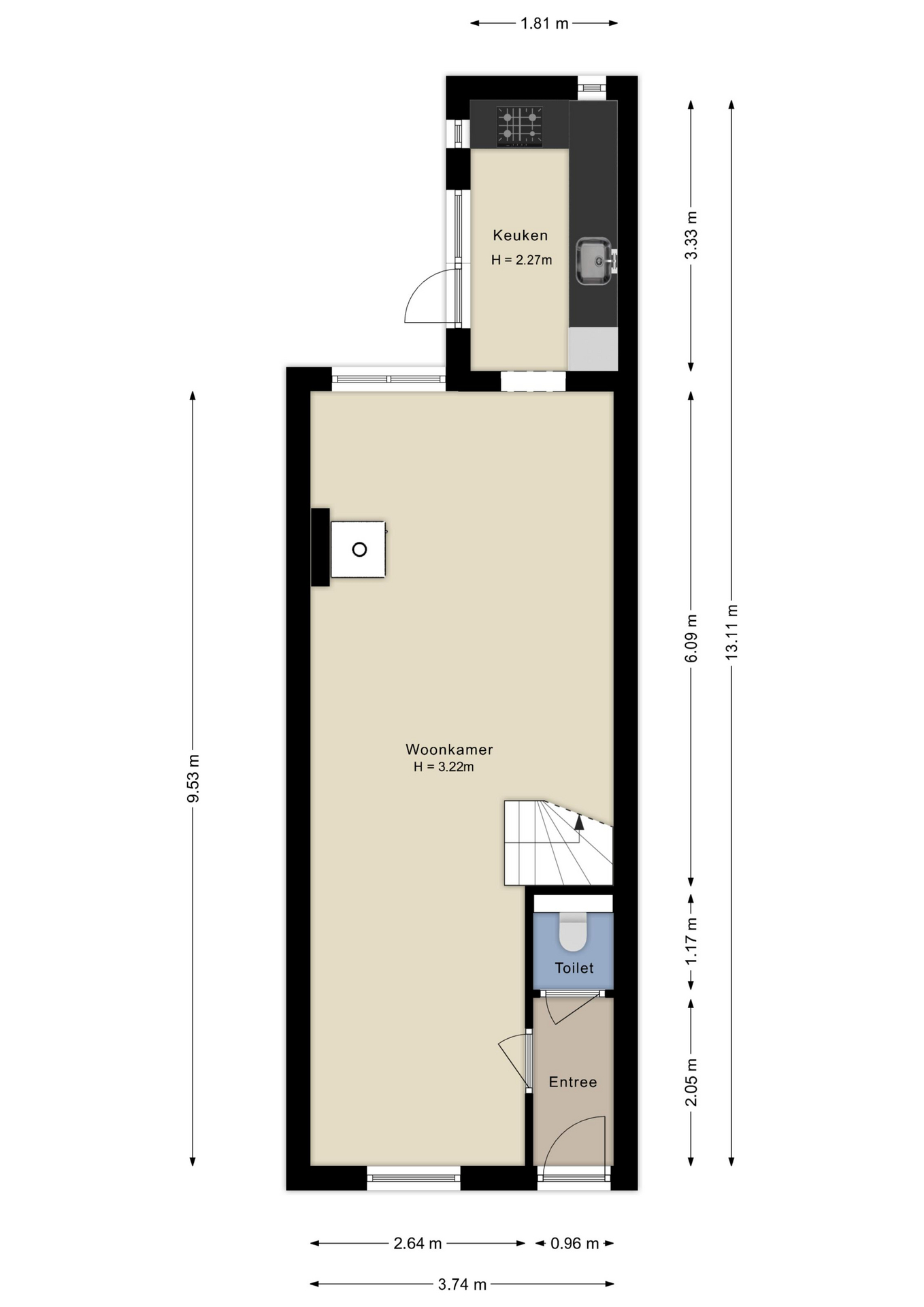 Plattegrond Begane grond