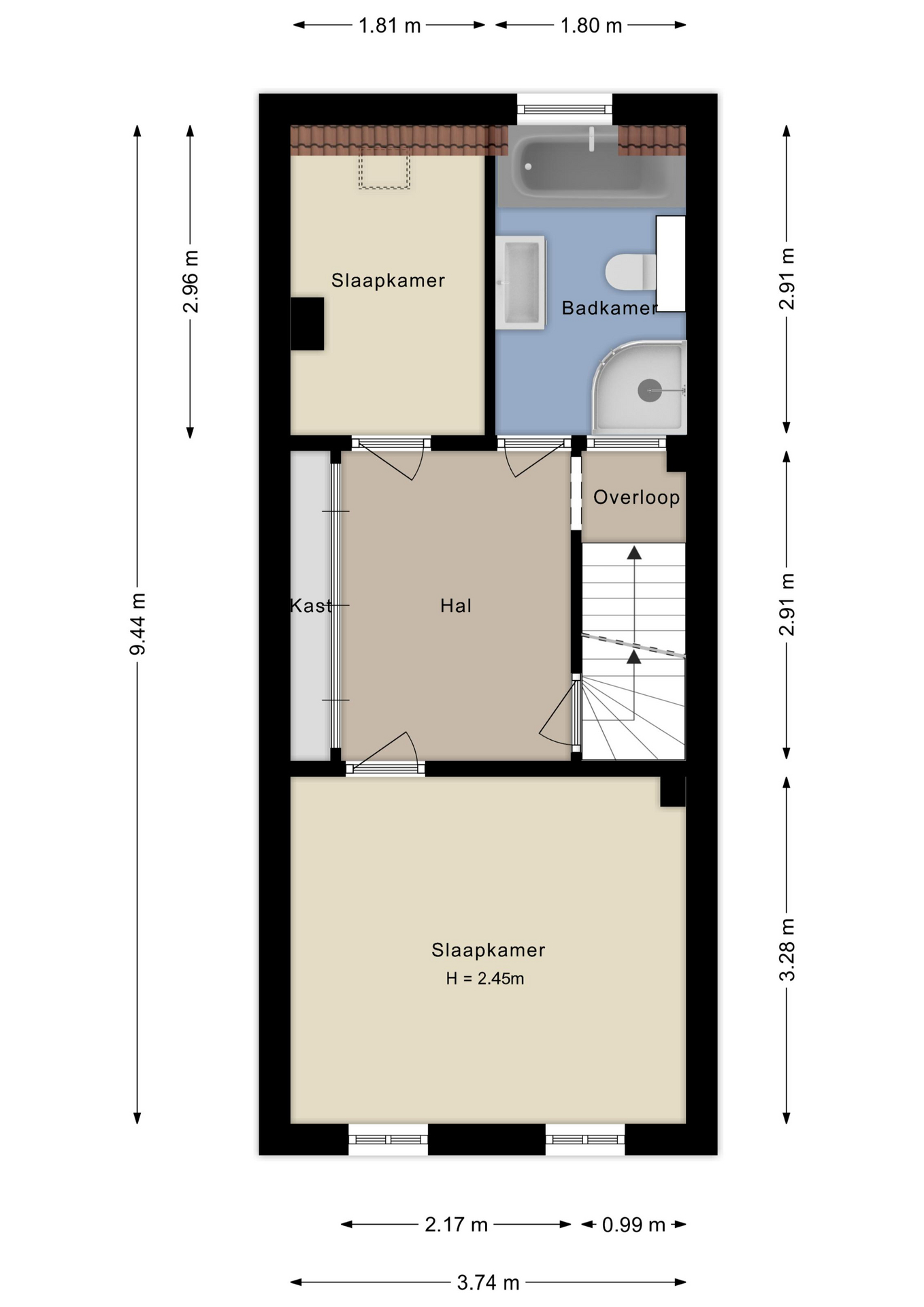 Plattegrond Eerste verdieping