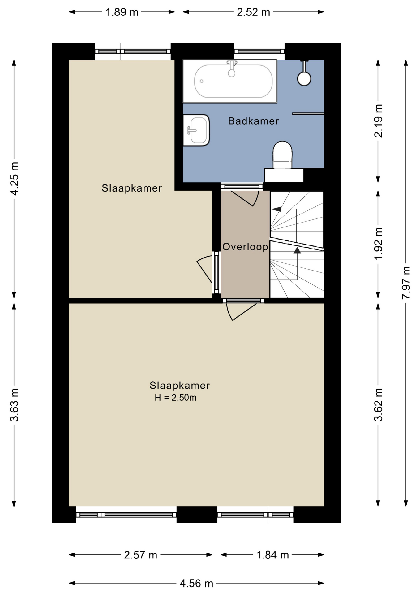 Plattegrond Eerste verdieping