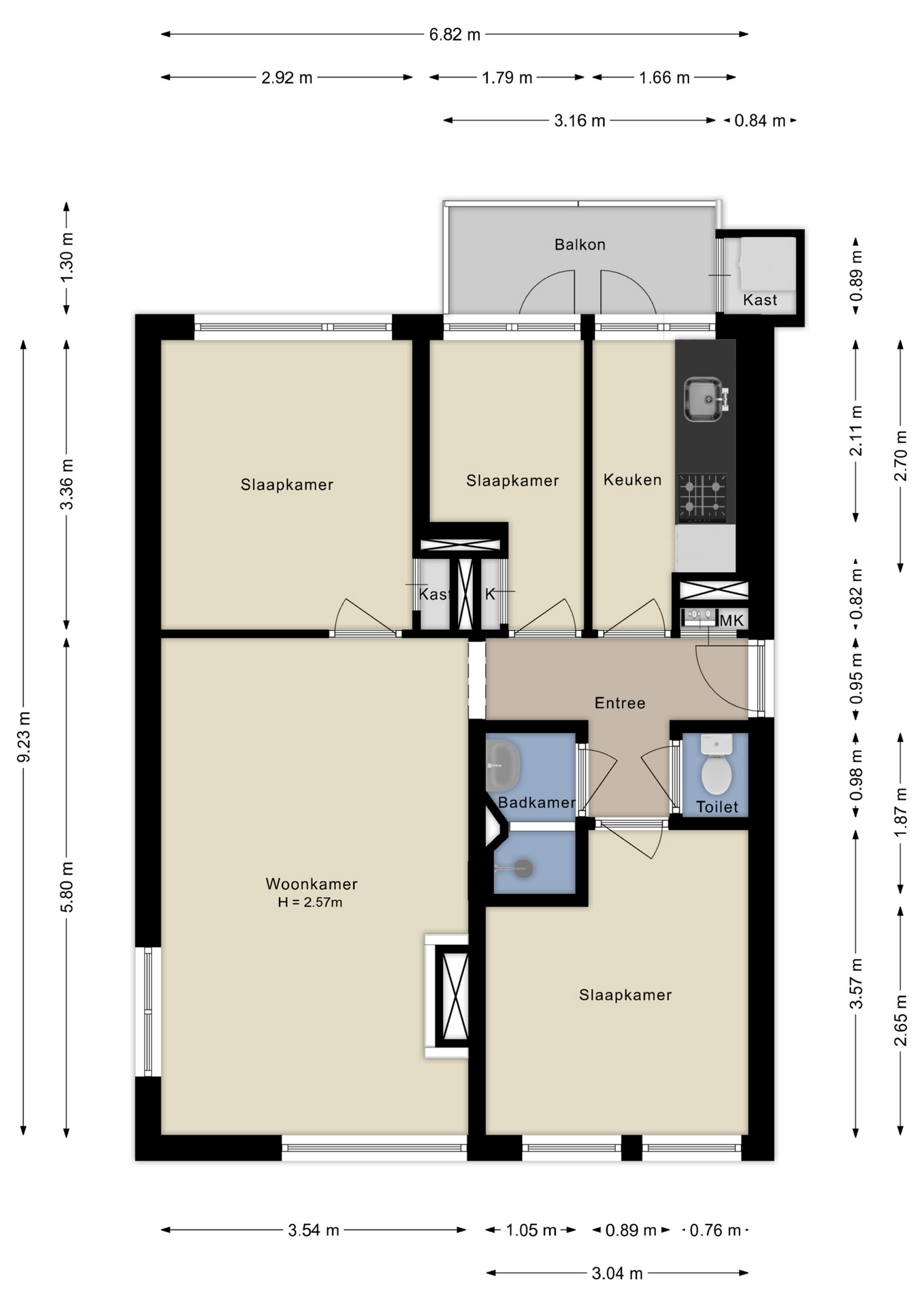 Plattegrond Appartement