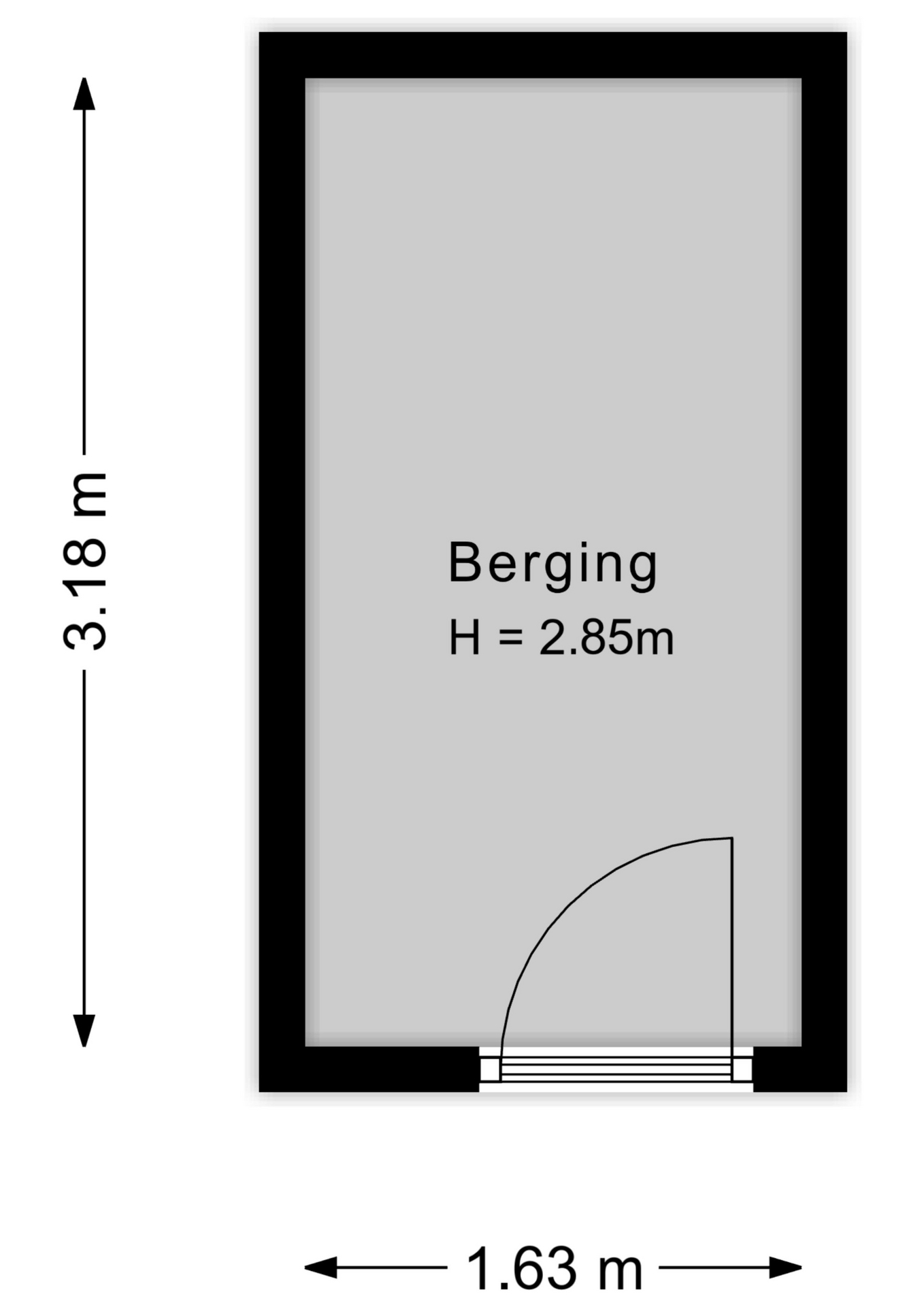 Plattegrond Berging
