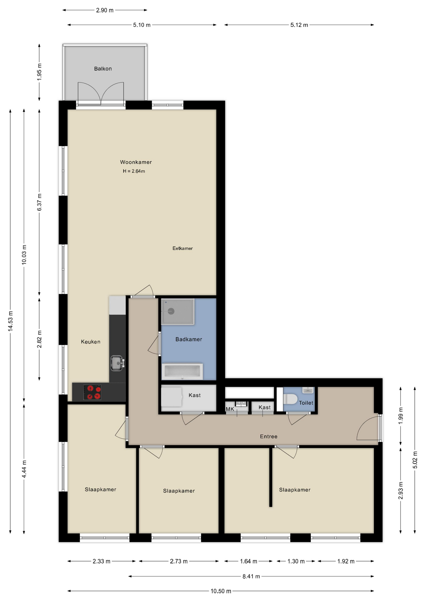 Plattegrond Appartement