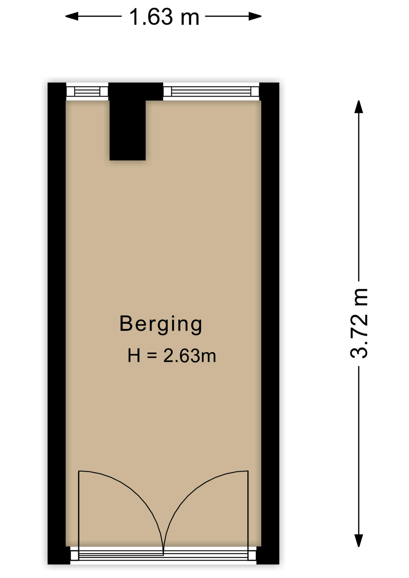 Plattegrond Berging
