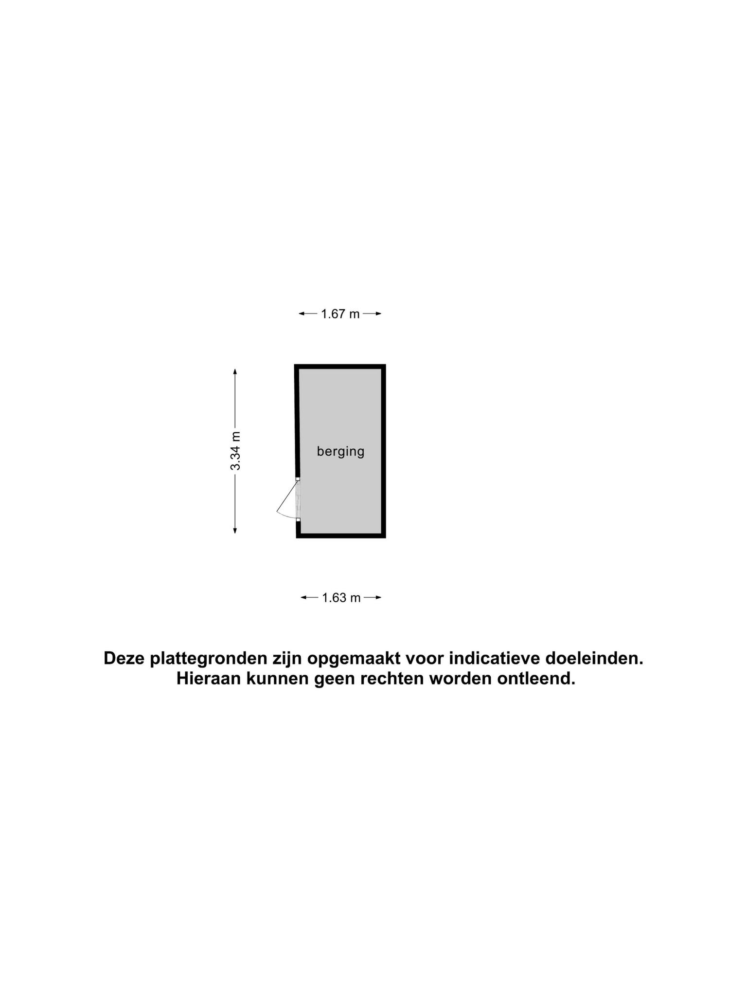 Plattegrond Berging