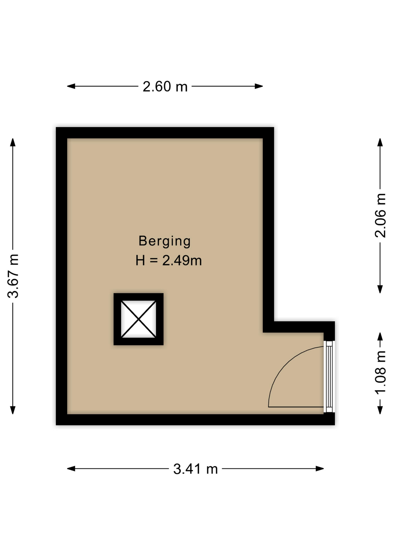 Plattegrond Berging