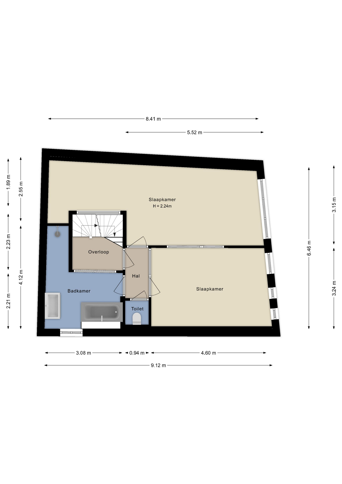 Plattegrond Eerste verdieping