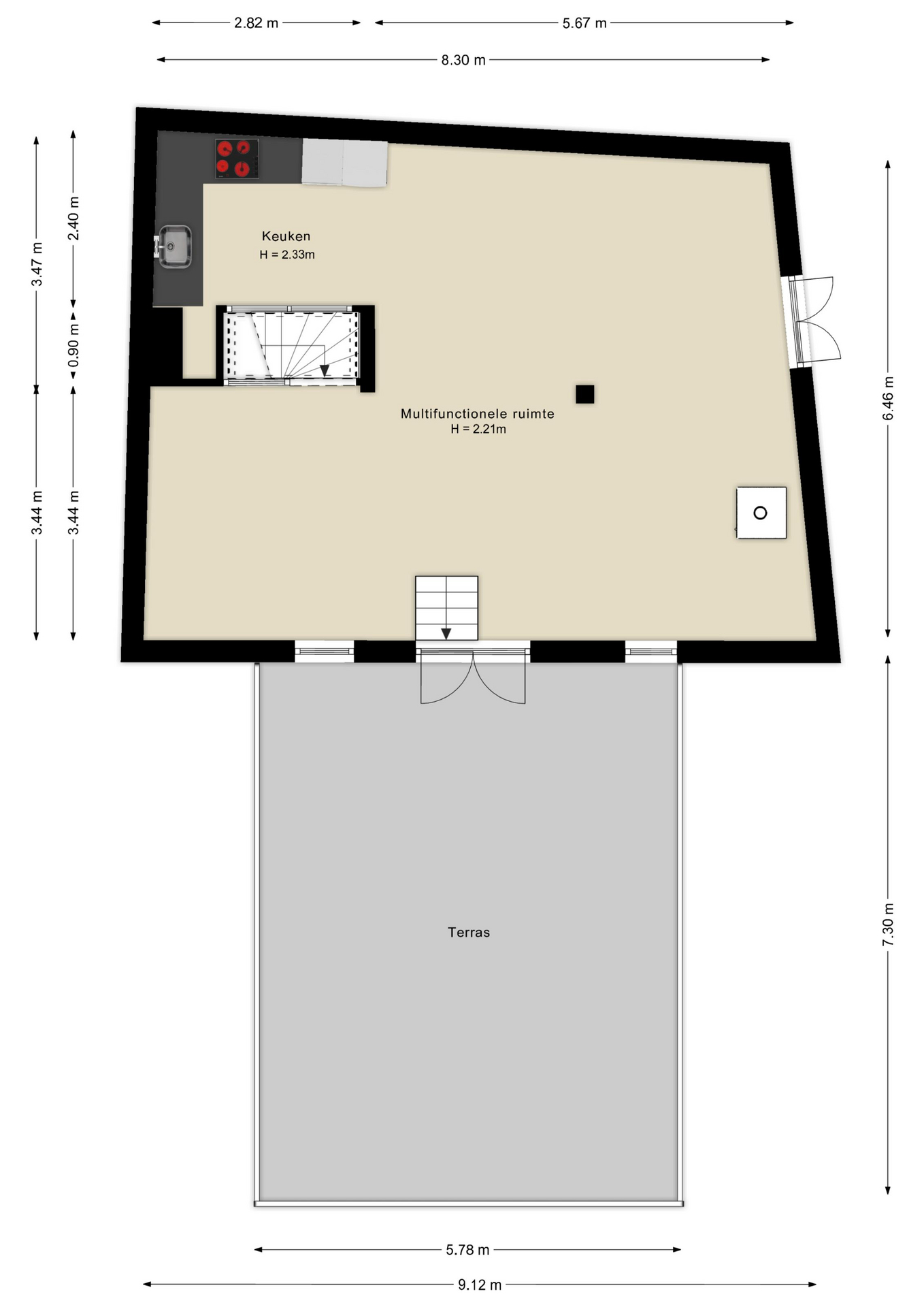 Plattegrond Tweede verdieping