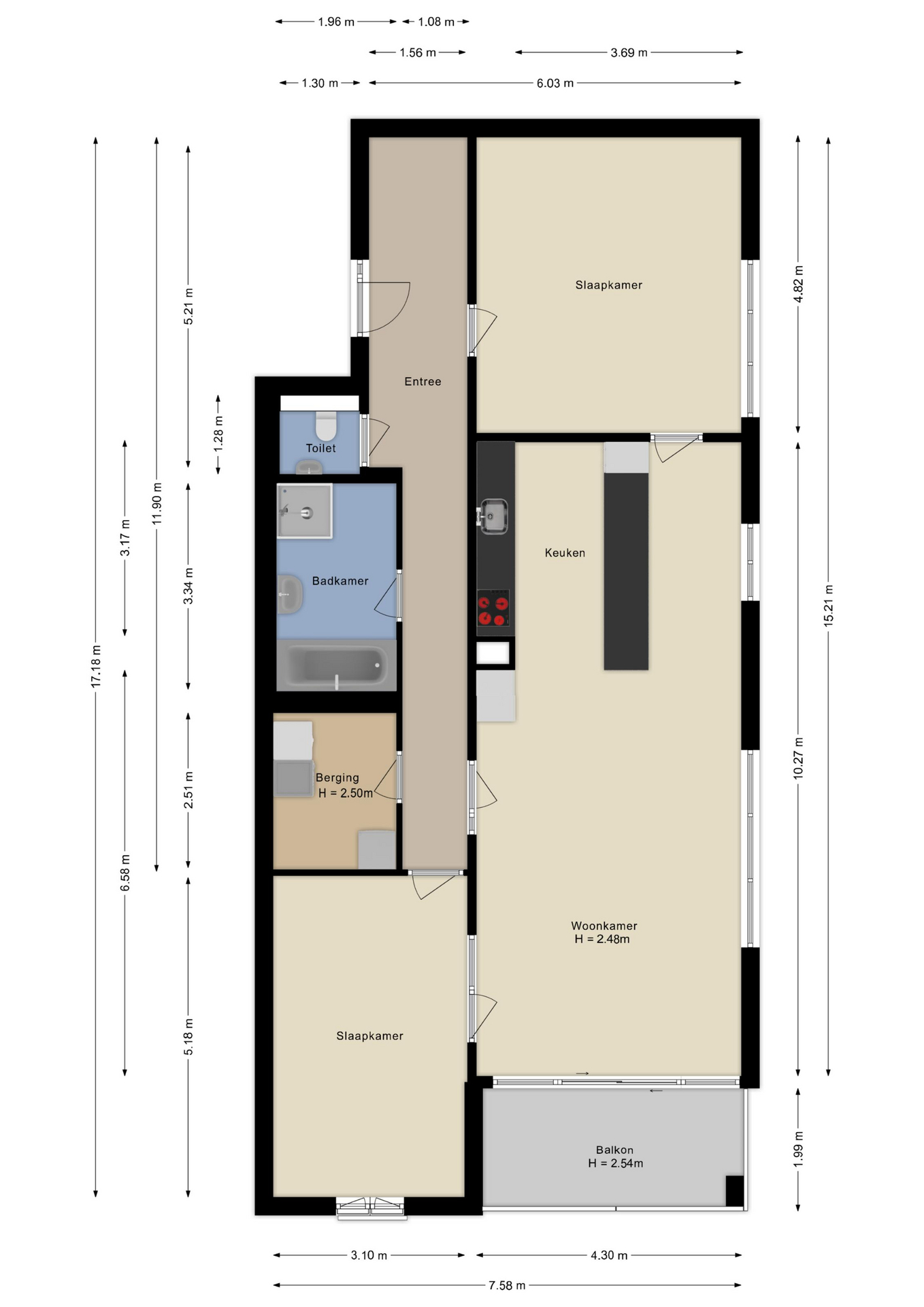 Plattegrond Appartement