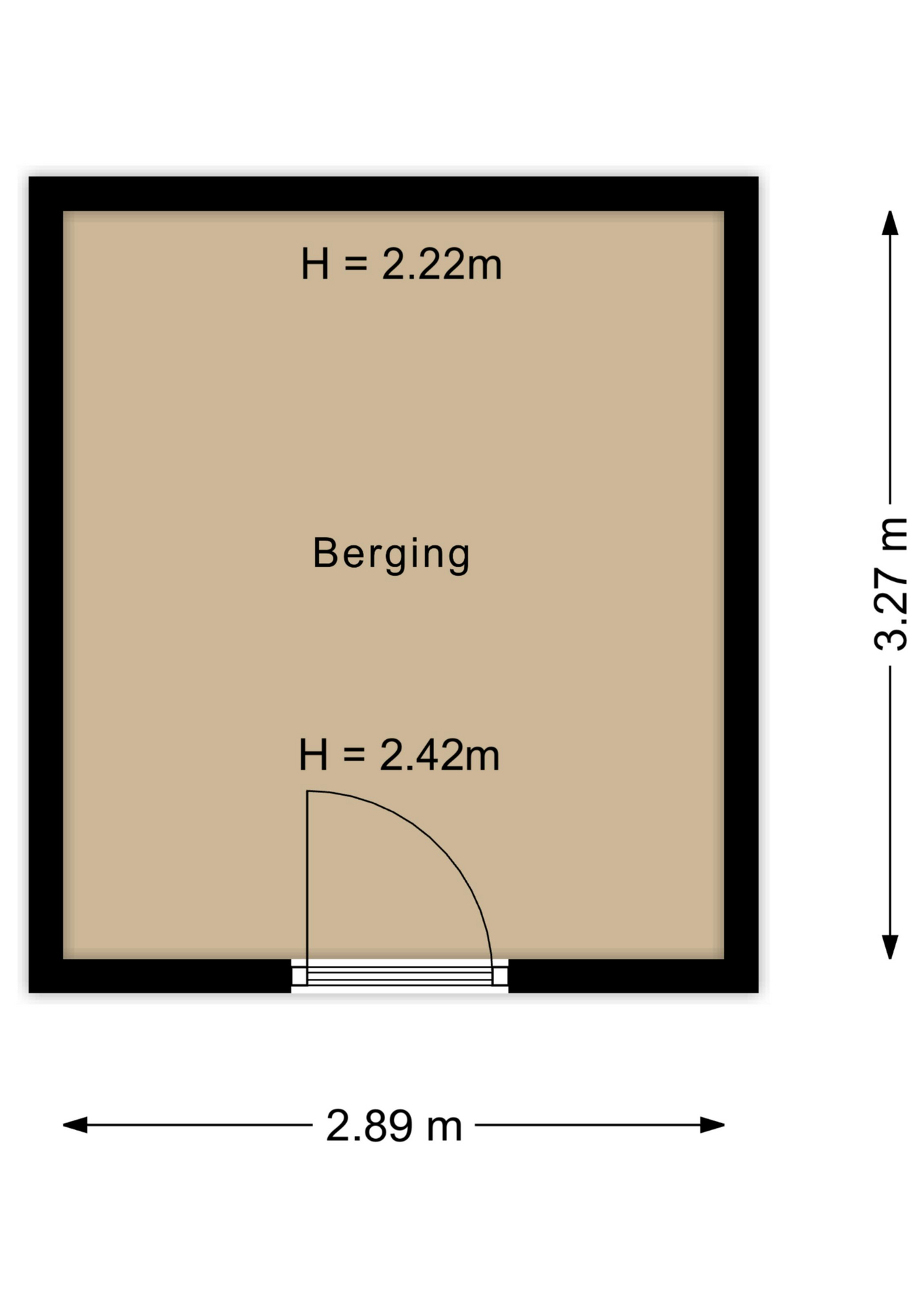 Plattegrond Berging