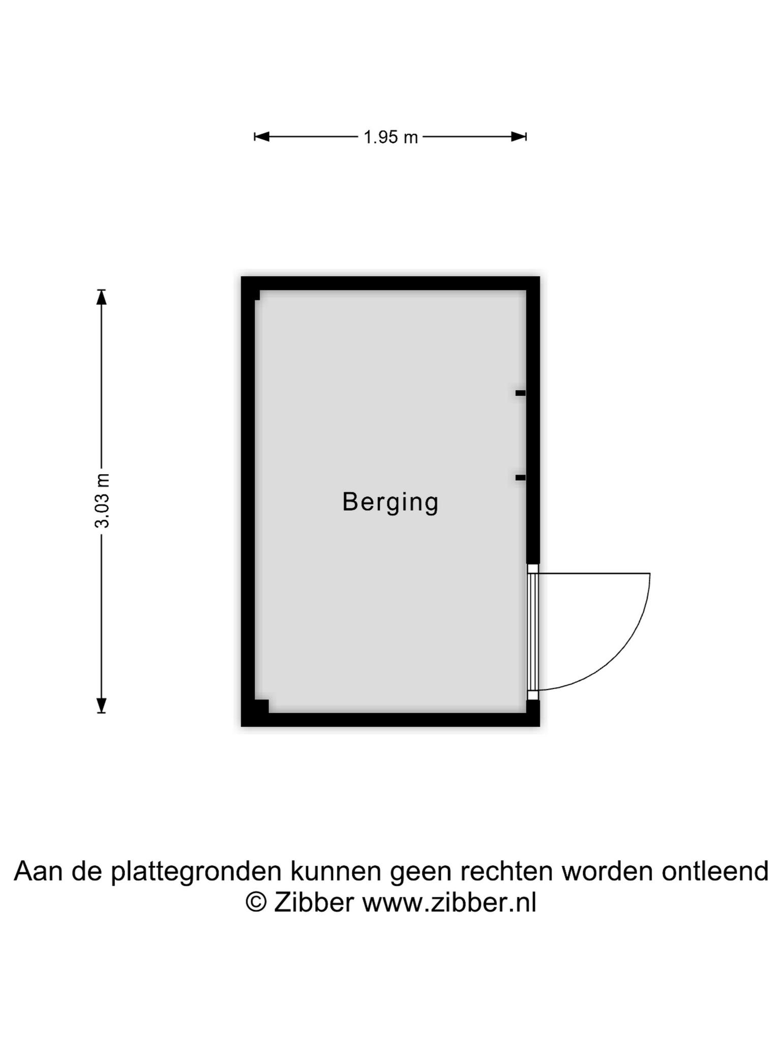 Plattegrond Berging
