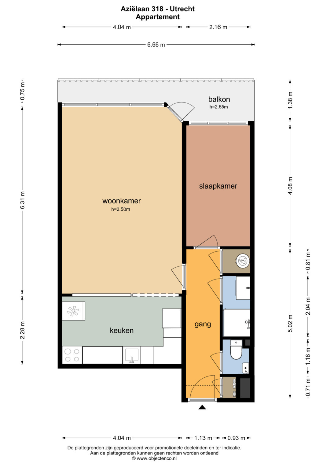 Plattegrond Appartement