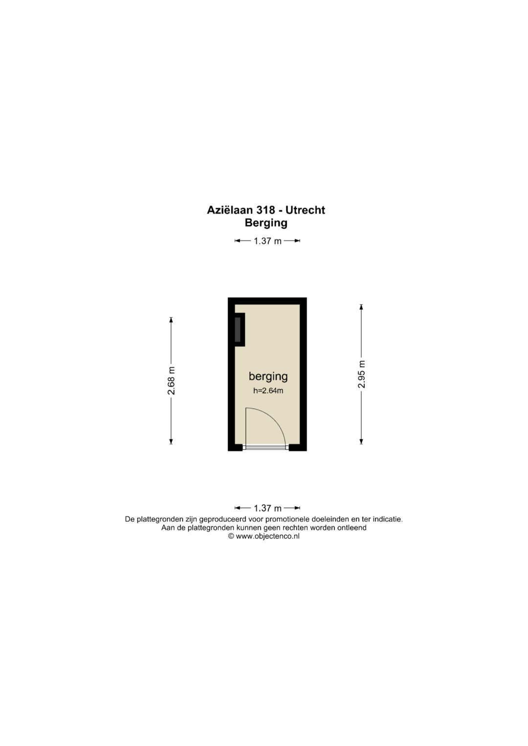 Plattegrond Berging