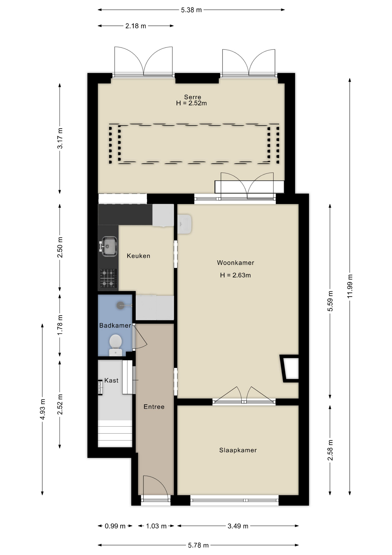 Plattegrond Appartement