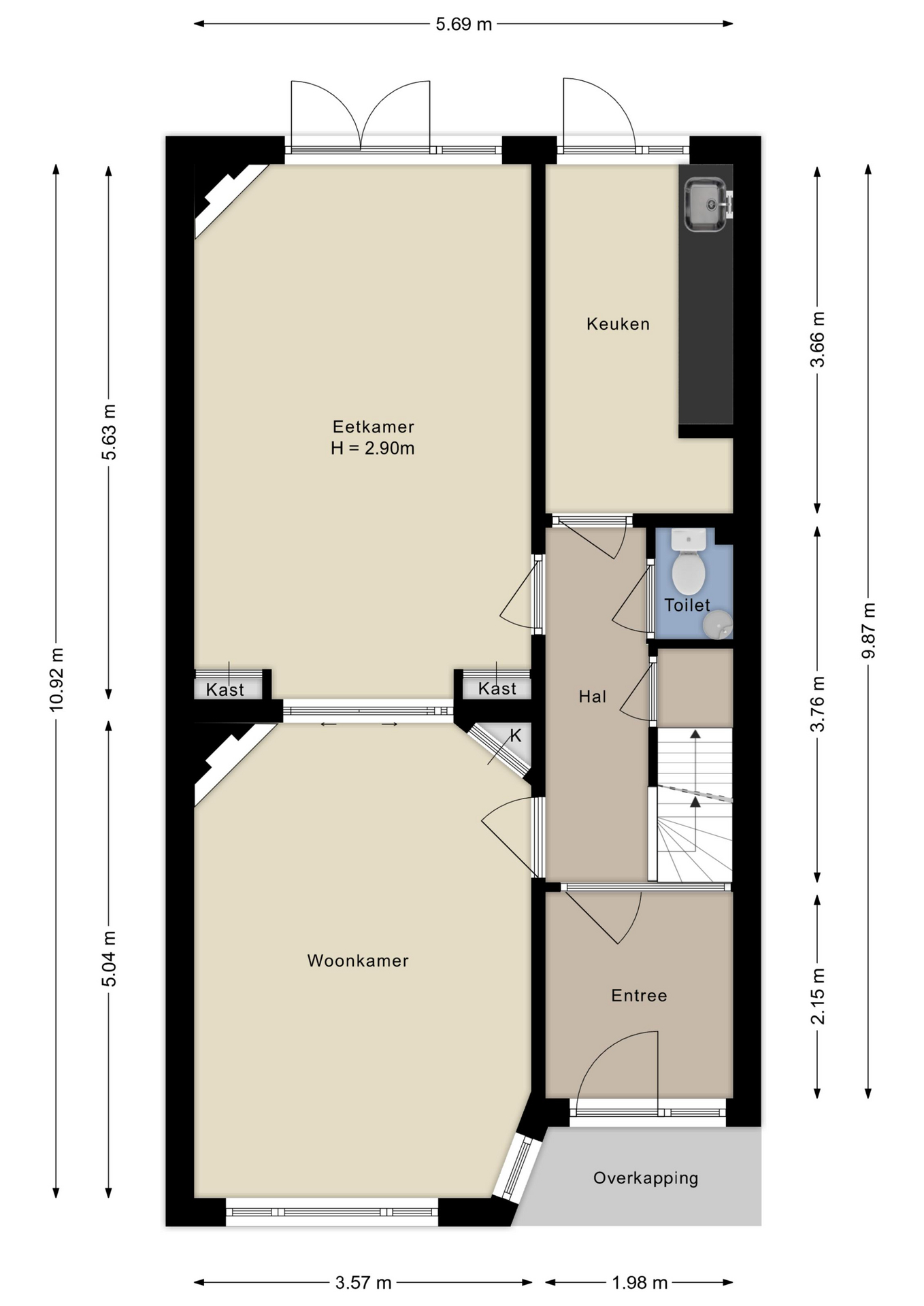 Plattegrond Begane grond
