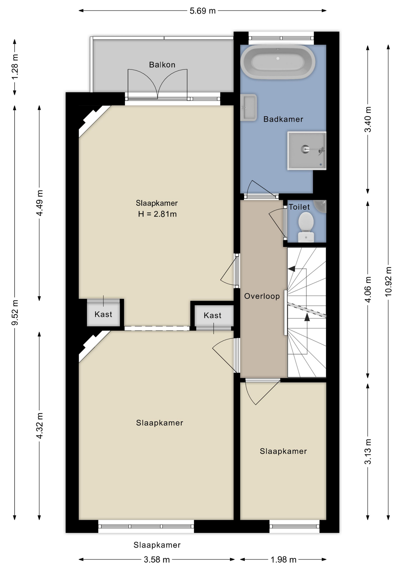 Plattegrond Eerste verdieping