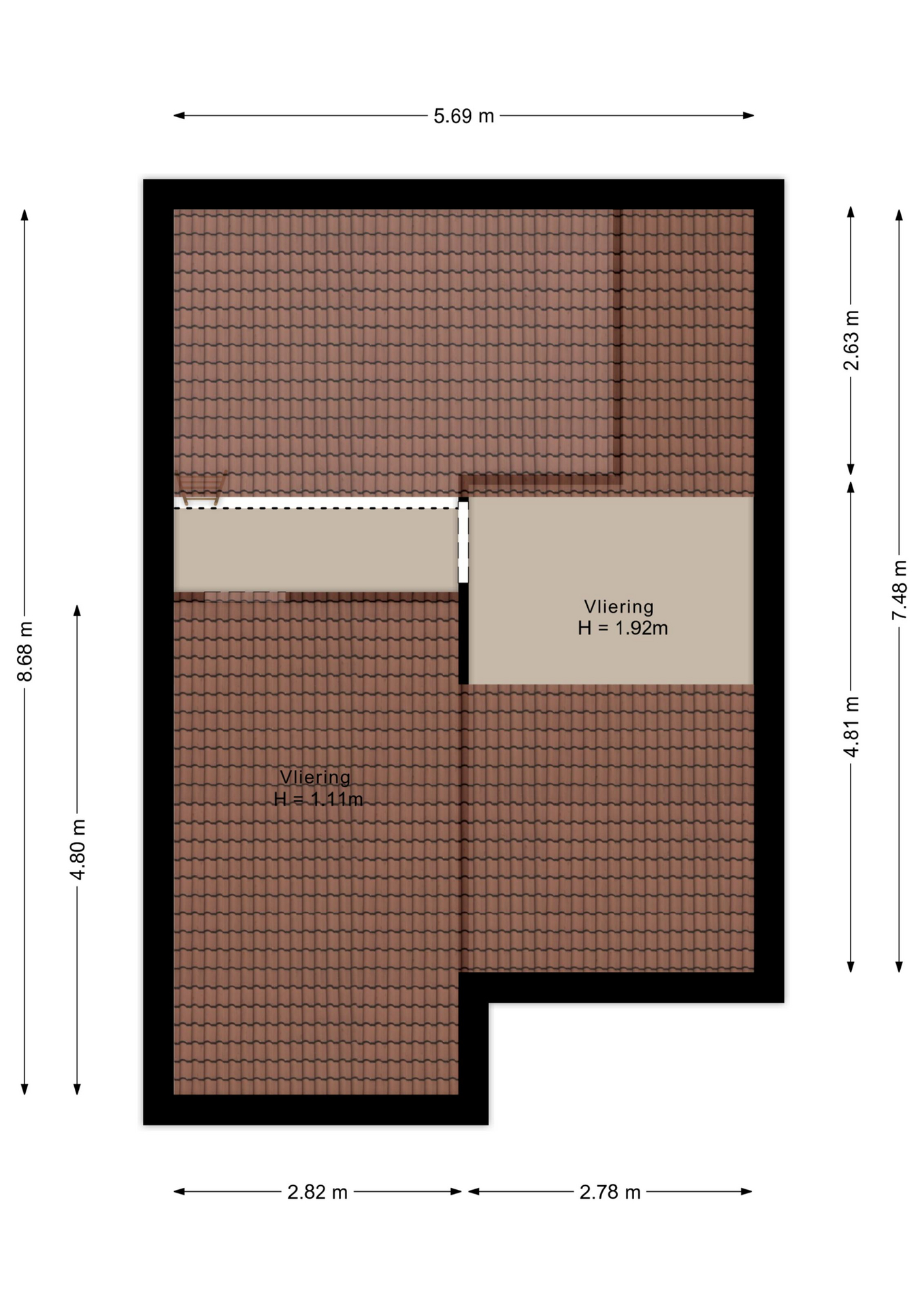 Plattegrond Vliering
