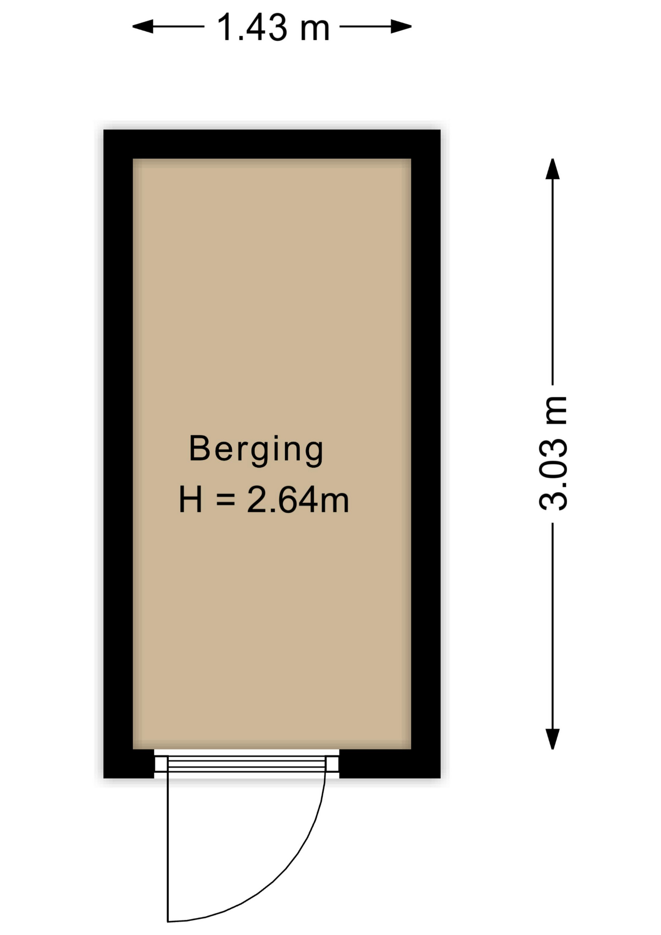 Plattegrond Berging