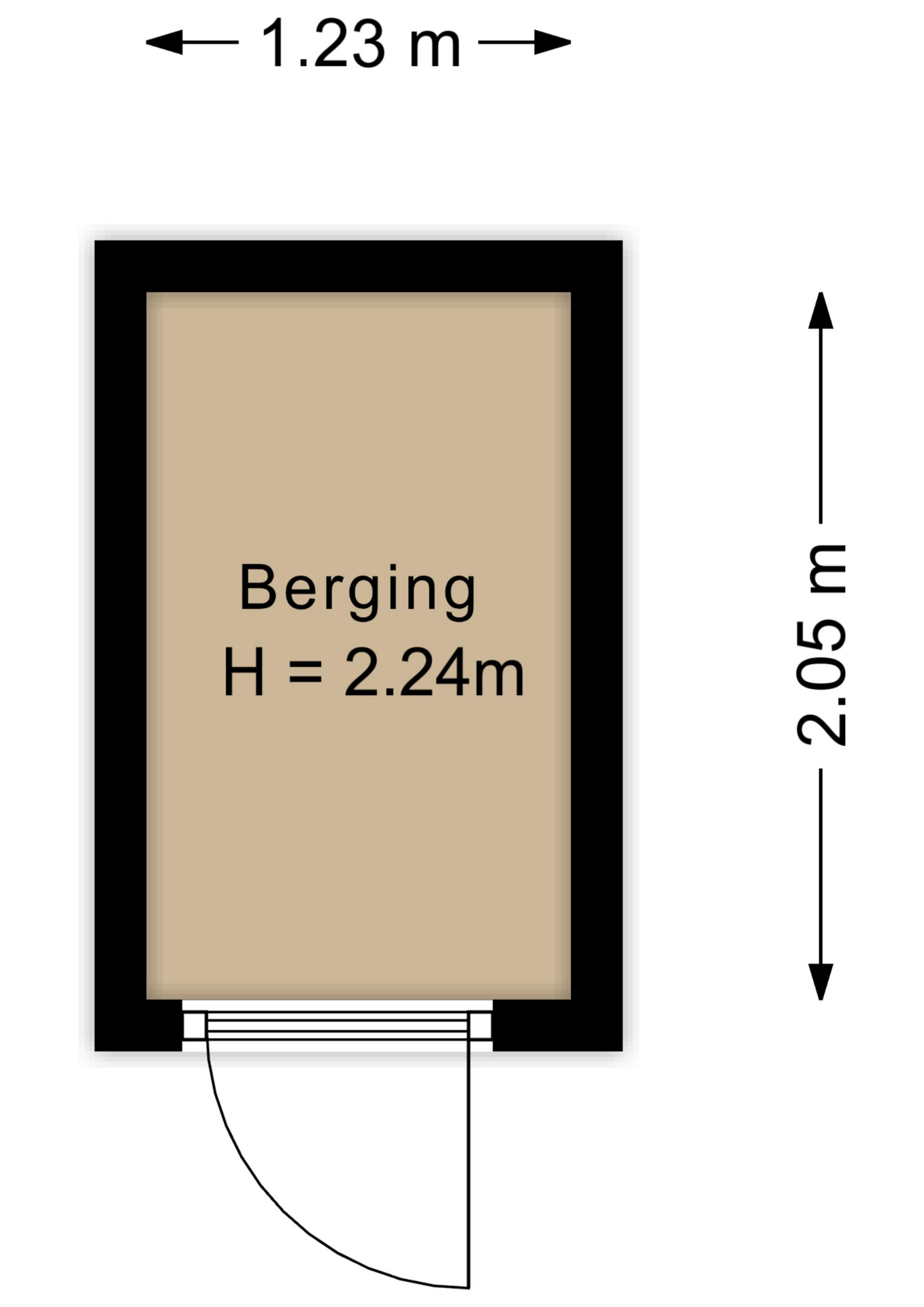 Plattegrond Berging