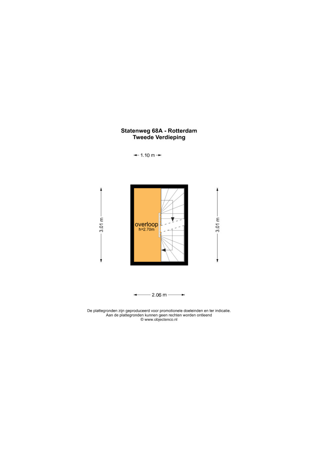Plattegrond Tweede verdieping