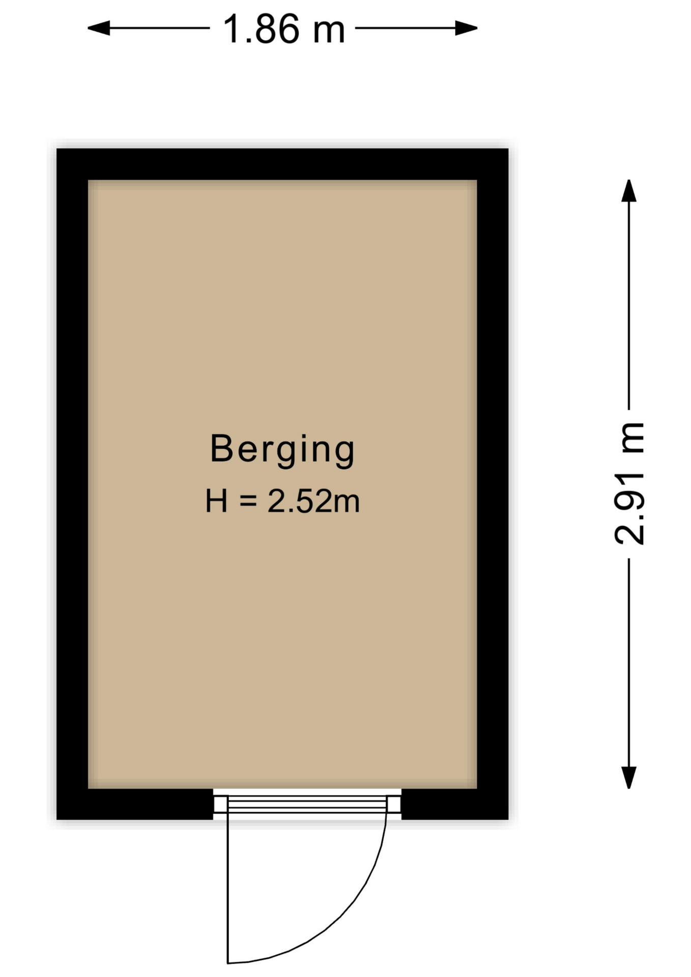 Plattegrond Berging