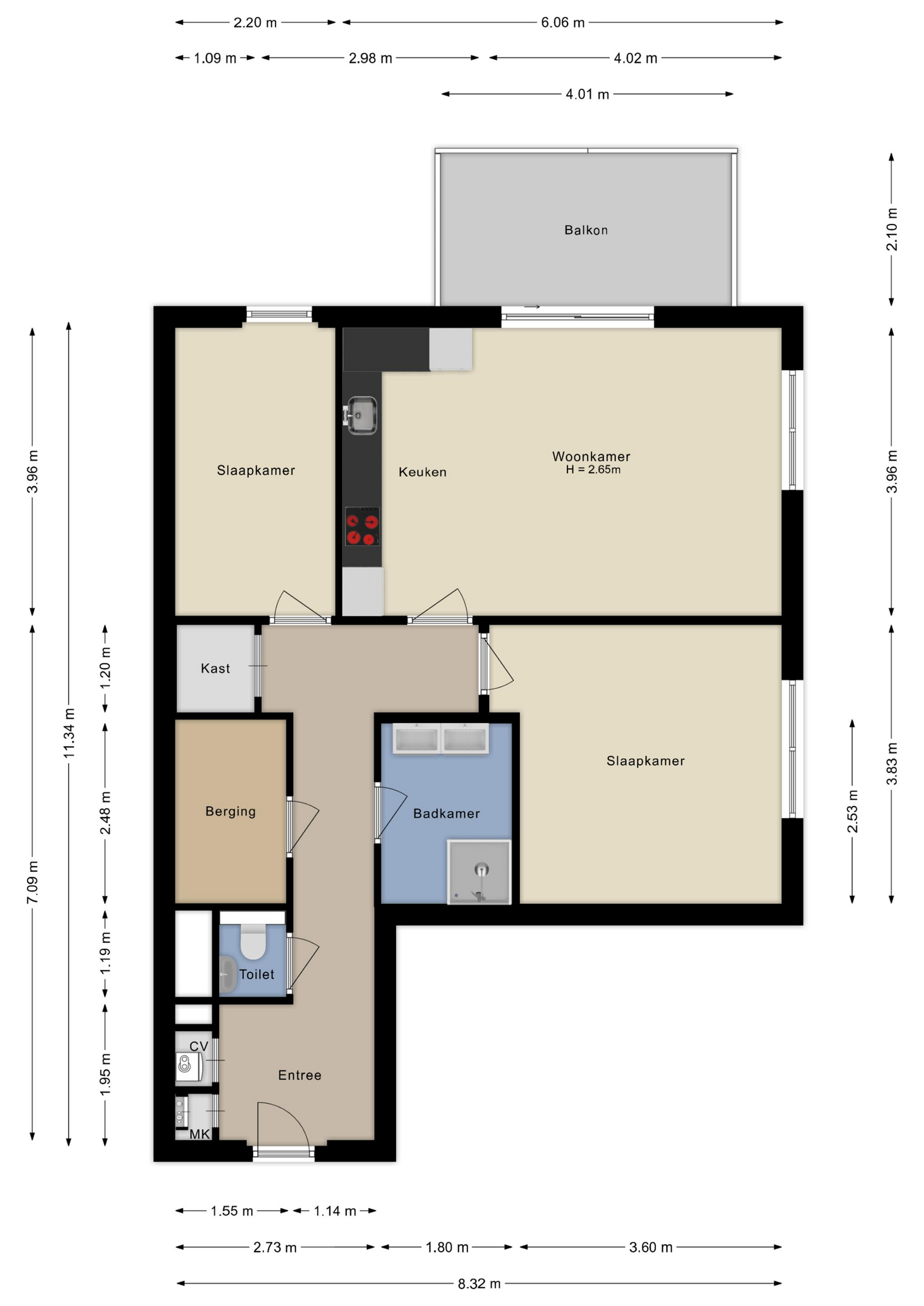 Plattegrond Appartement