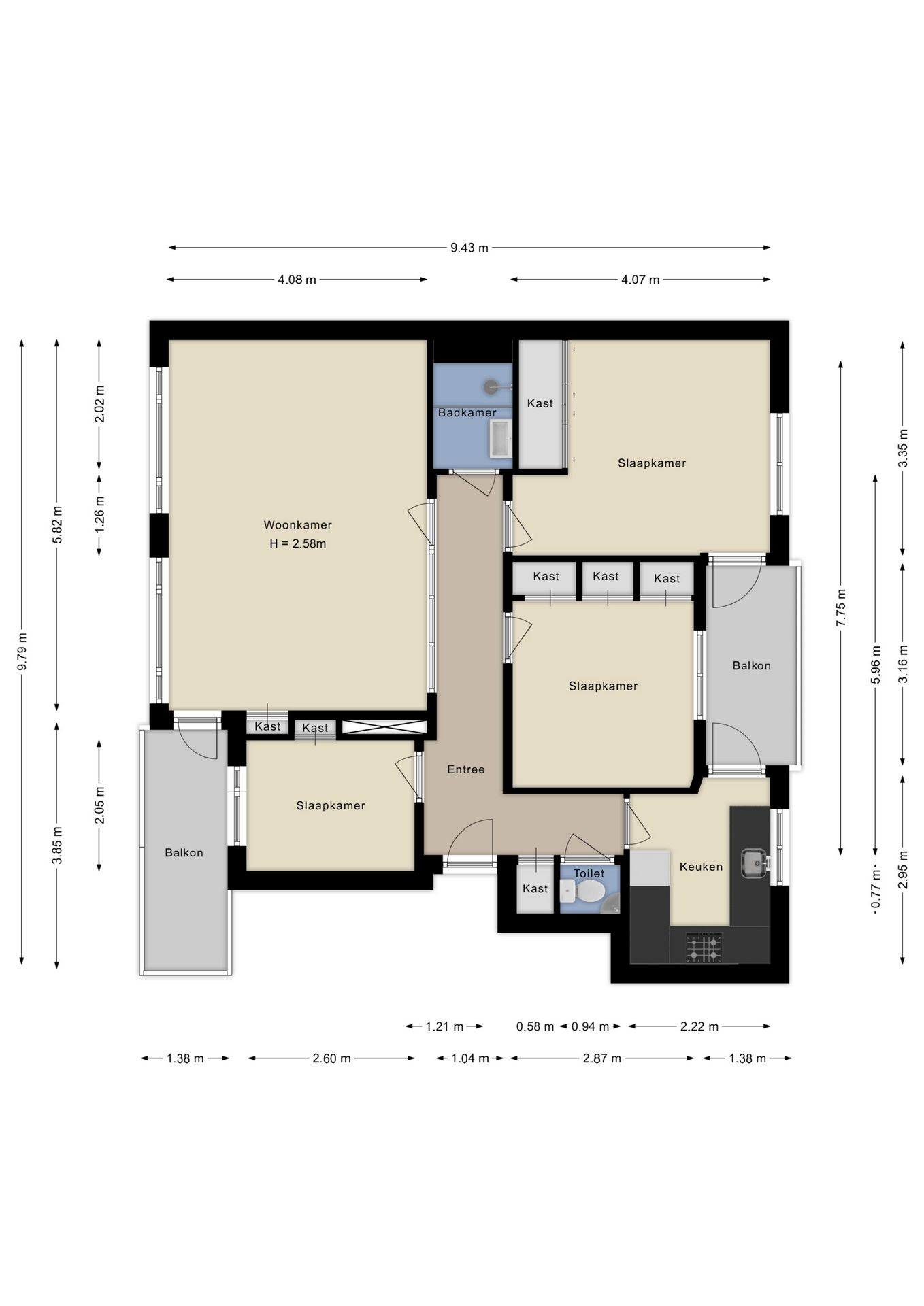 Plattegrond Appartement
