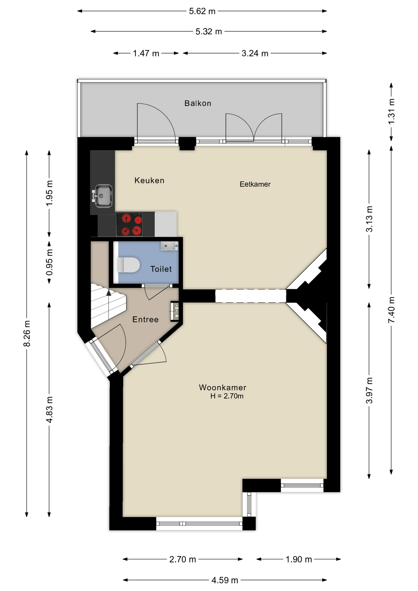 Plattegrond Eerste verdieping
