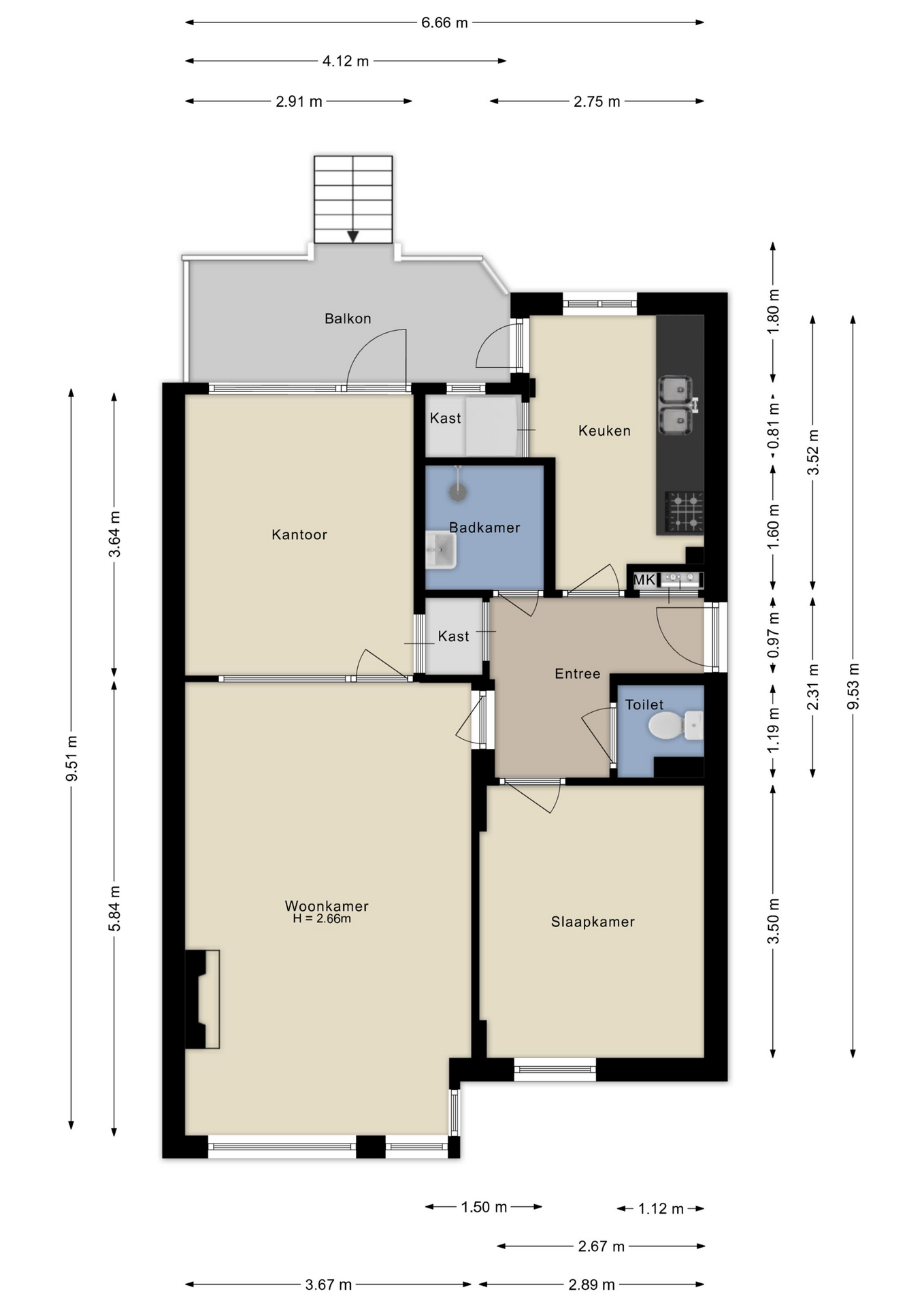 Plattegrond Appartement