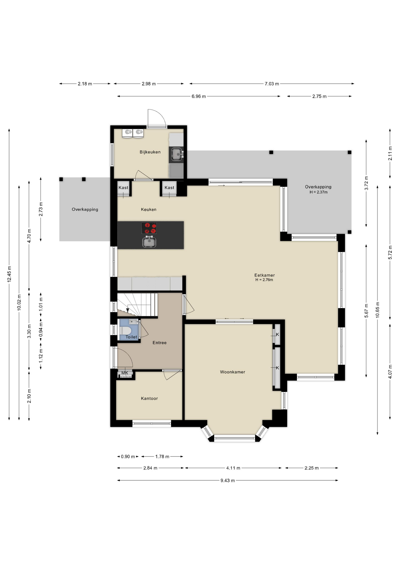 Plattegrond Begane grond