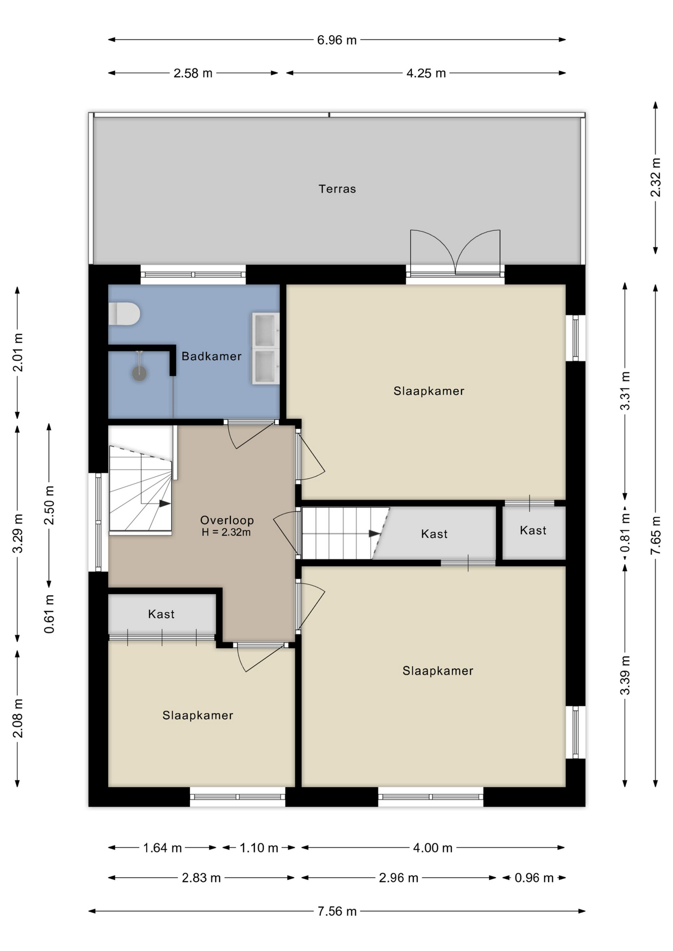 Plattegrond Eerste verdieping