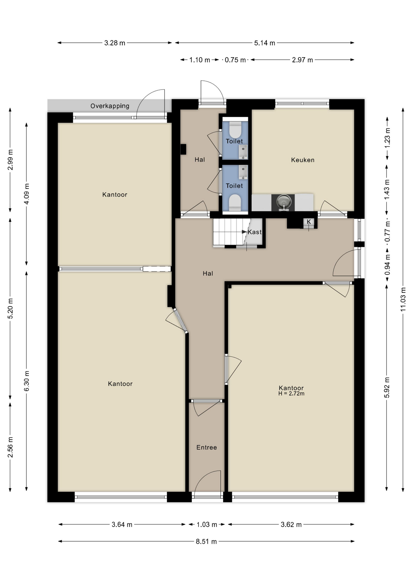 Plattegrond Begane grond
