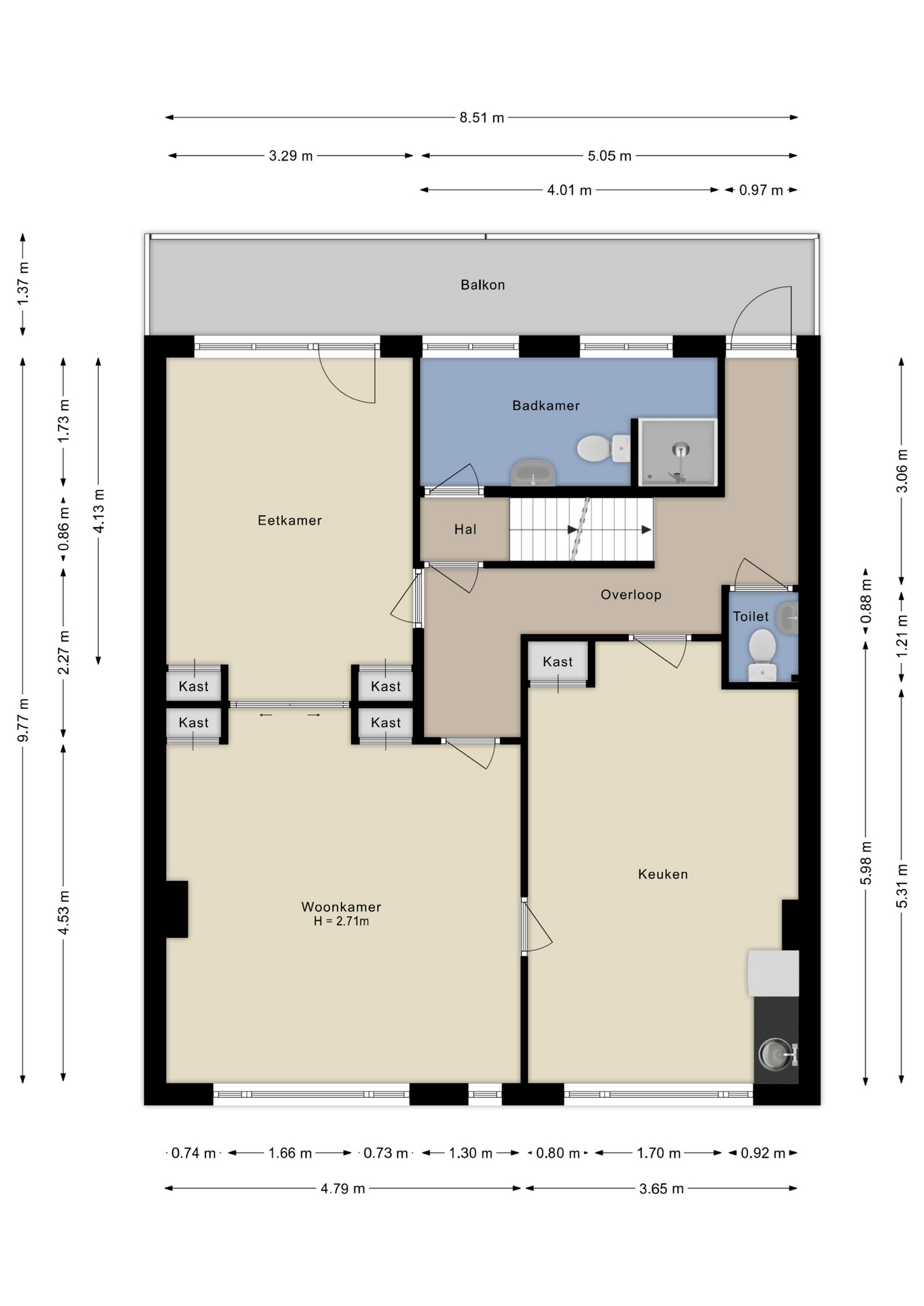 Plattegrond Eerste verdieping