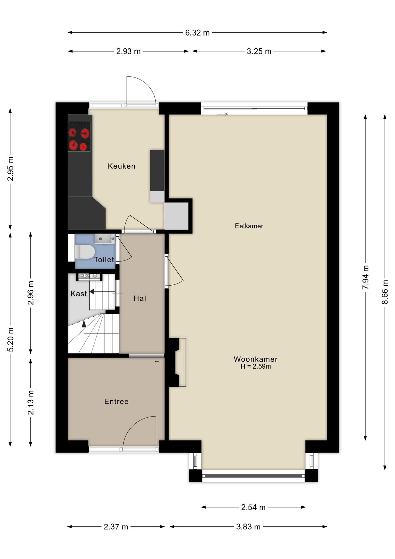 Plattegrond Begane grond