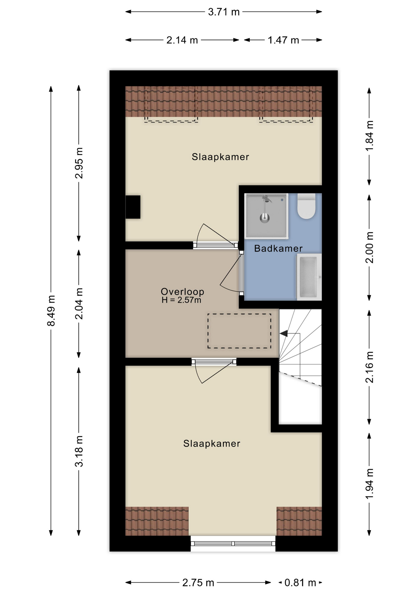 Plattegrond Verdieping