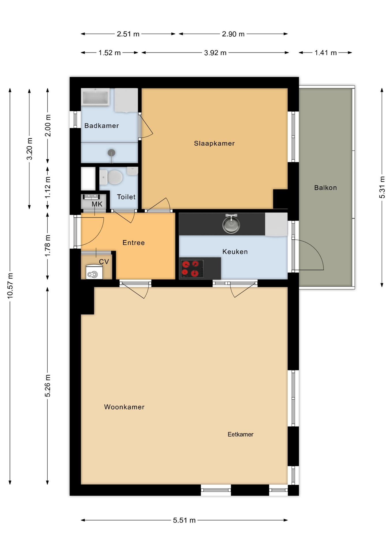 Plattegrond Appartement