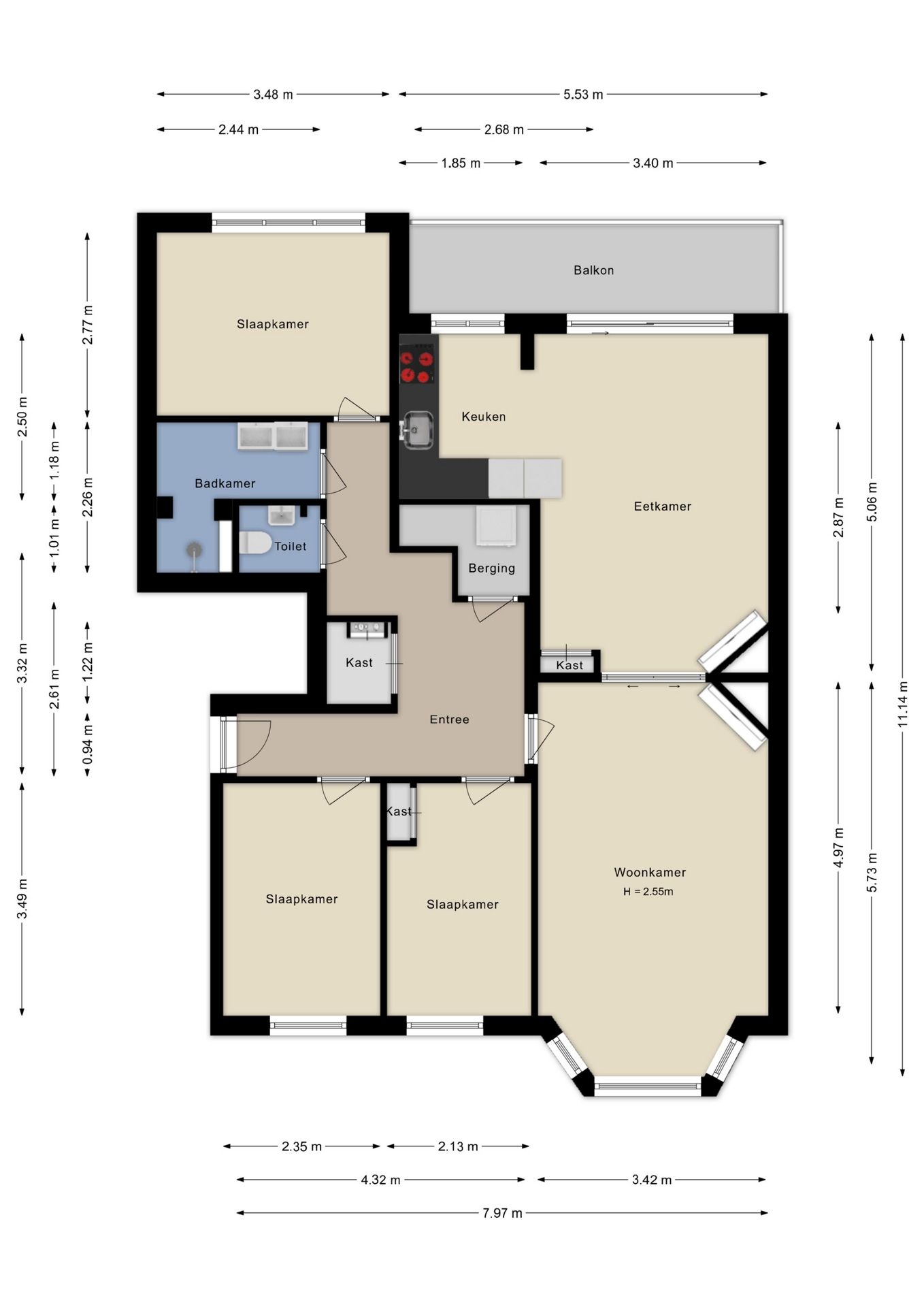 Plattegrond Appartement