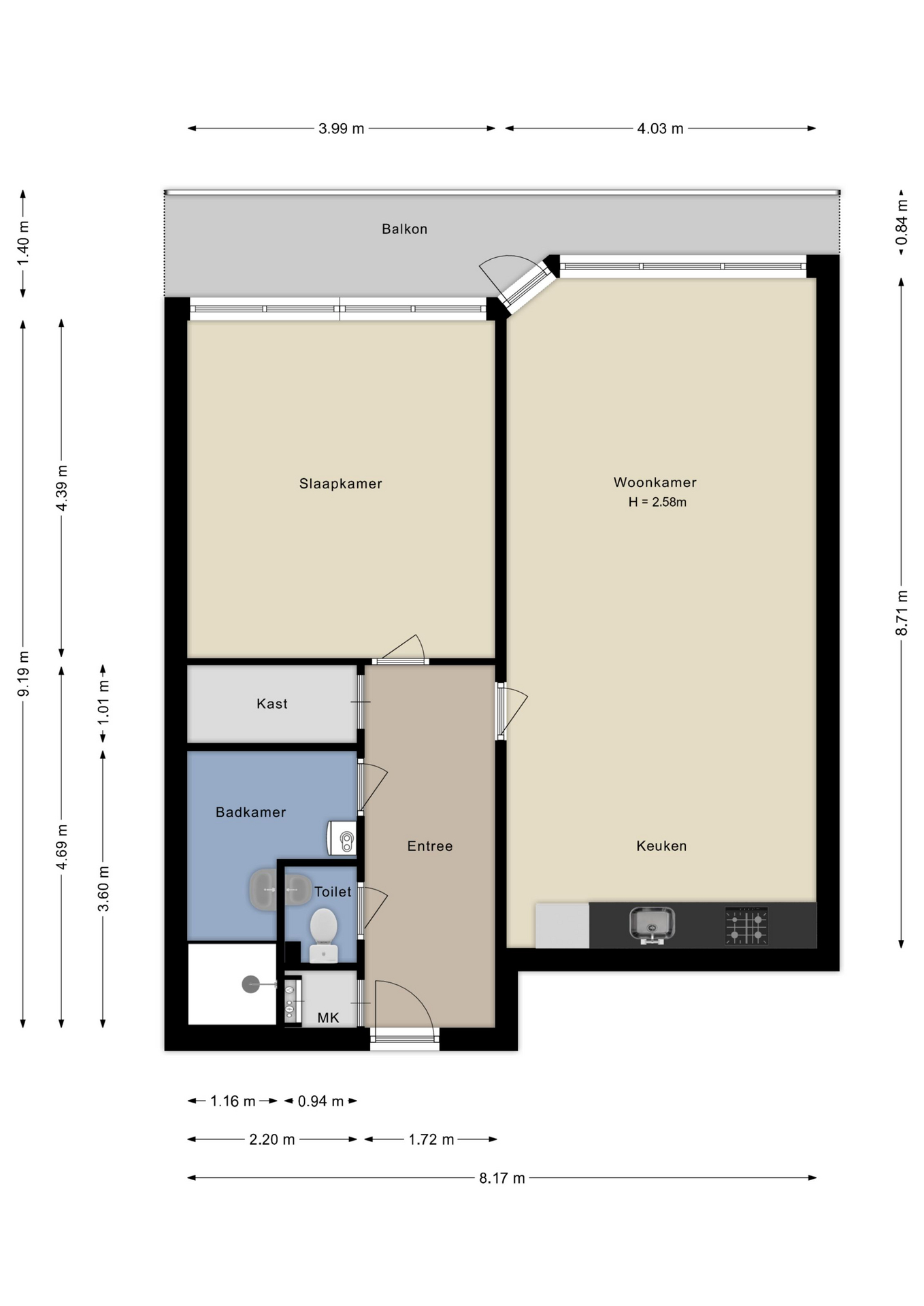 Plattegrond Appartement