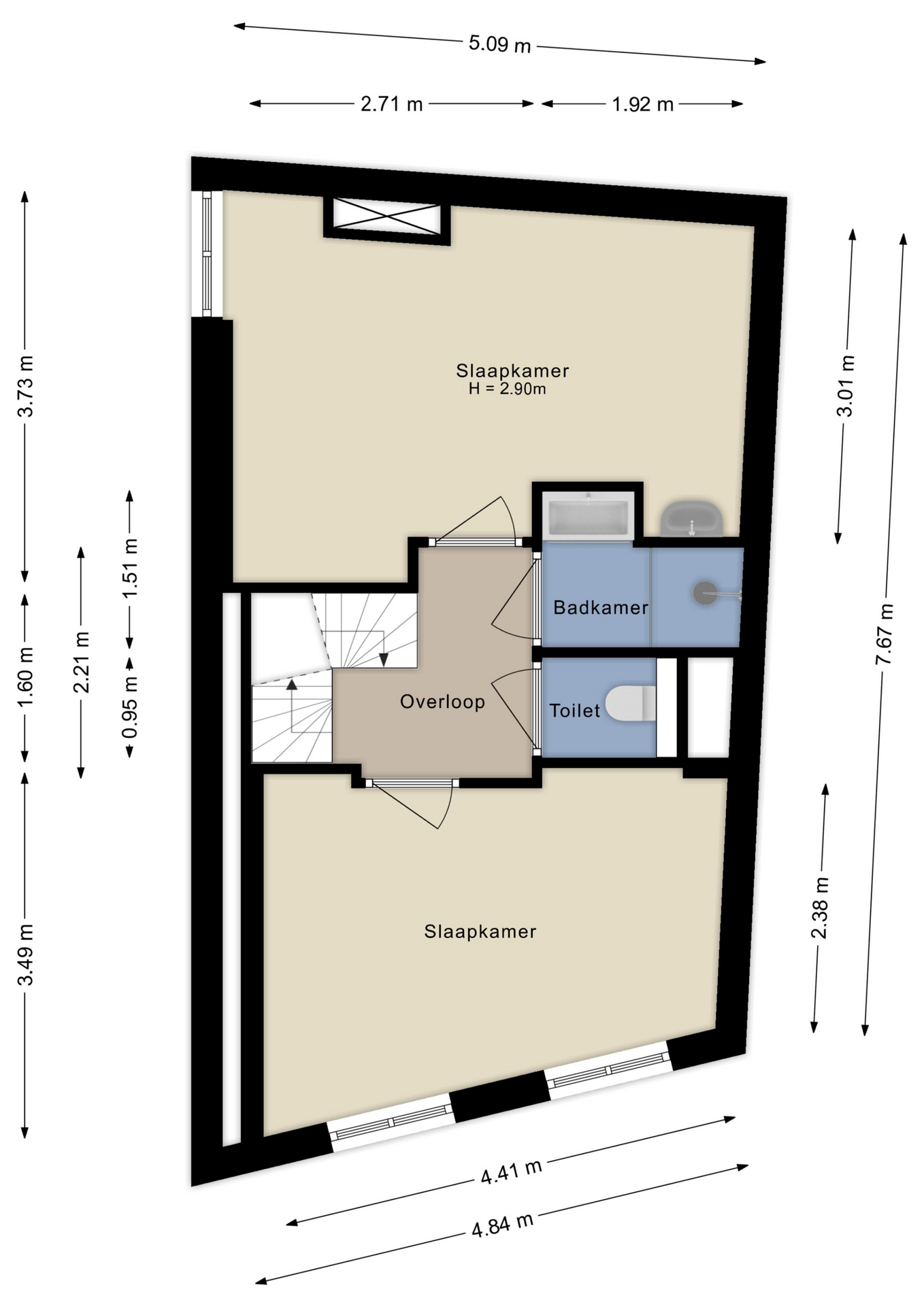 Plattegrond Eerste verdieping