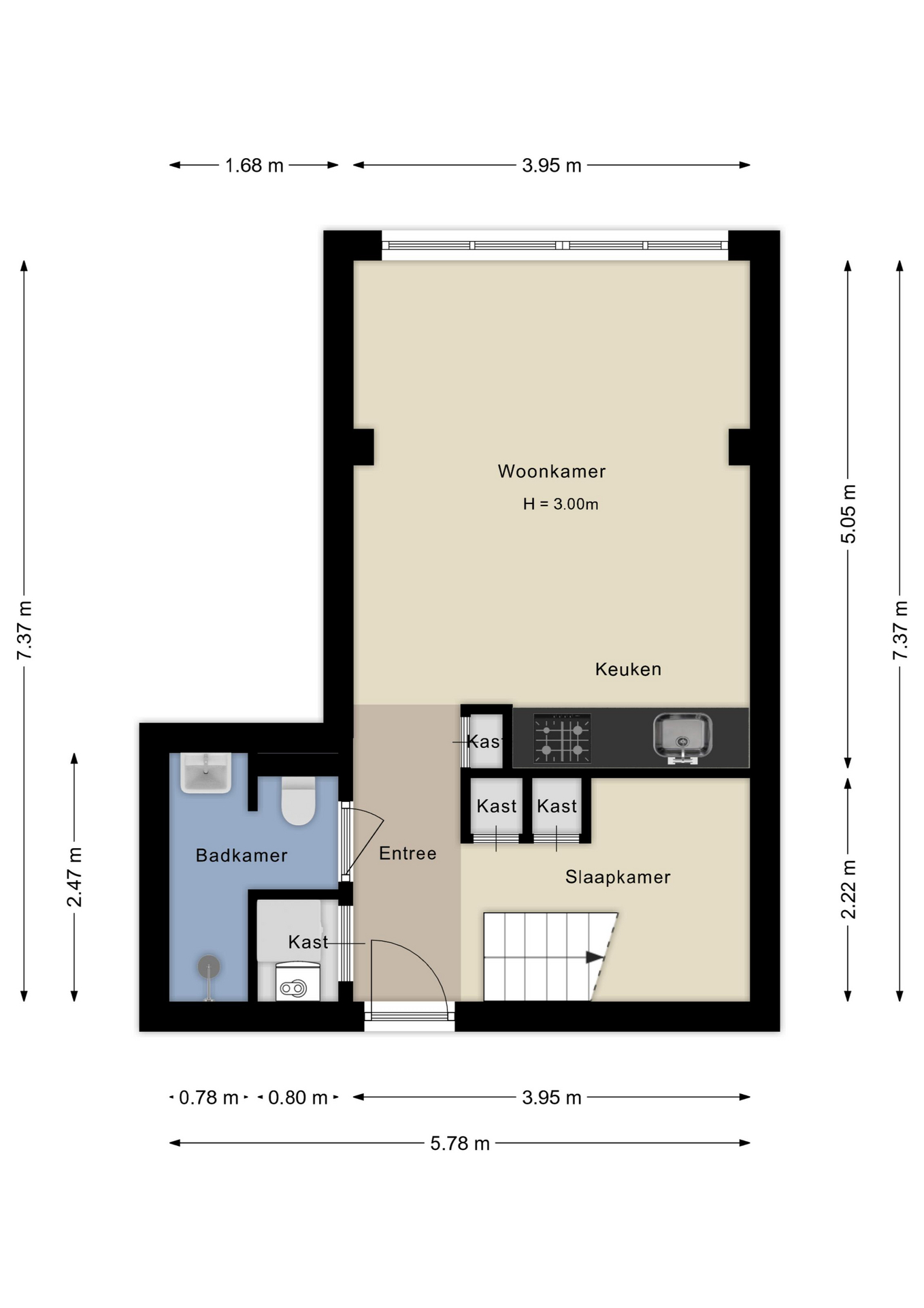 Plattegrond Appartement