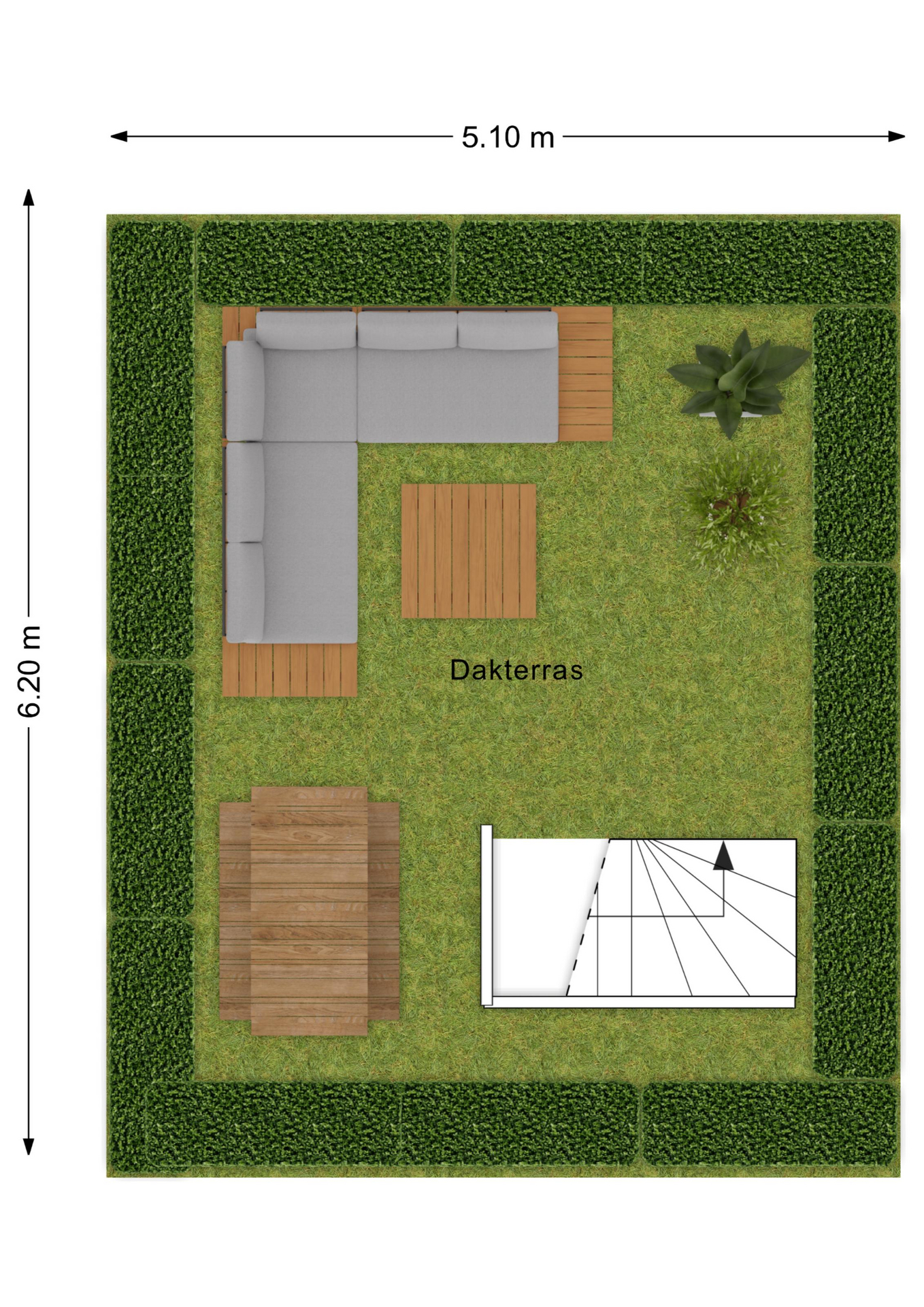 Plattegrond Dakterras