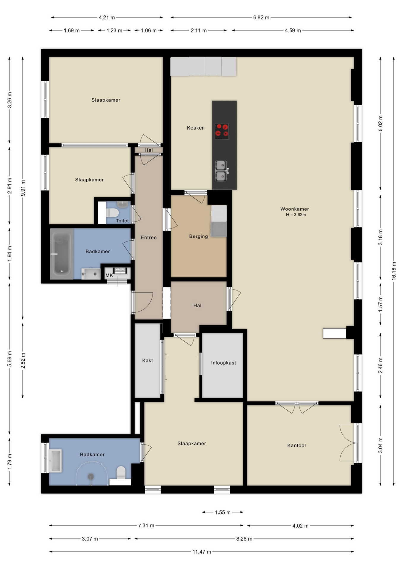 Plattegrond Appartement