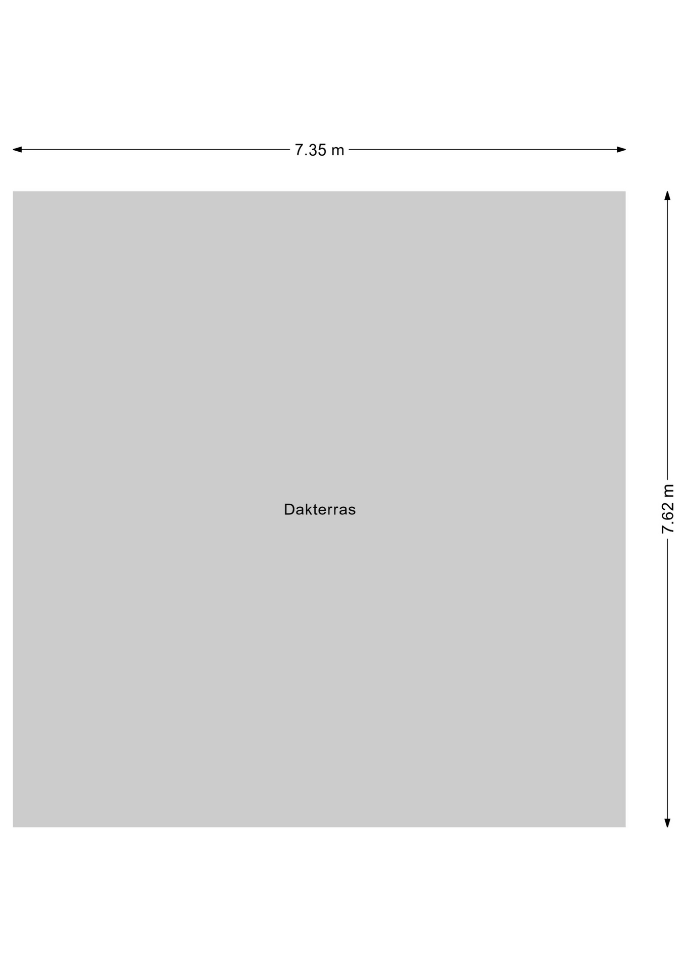 Plattegrond Dakterras