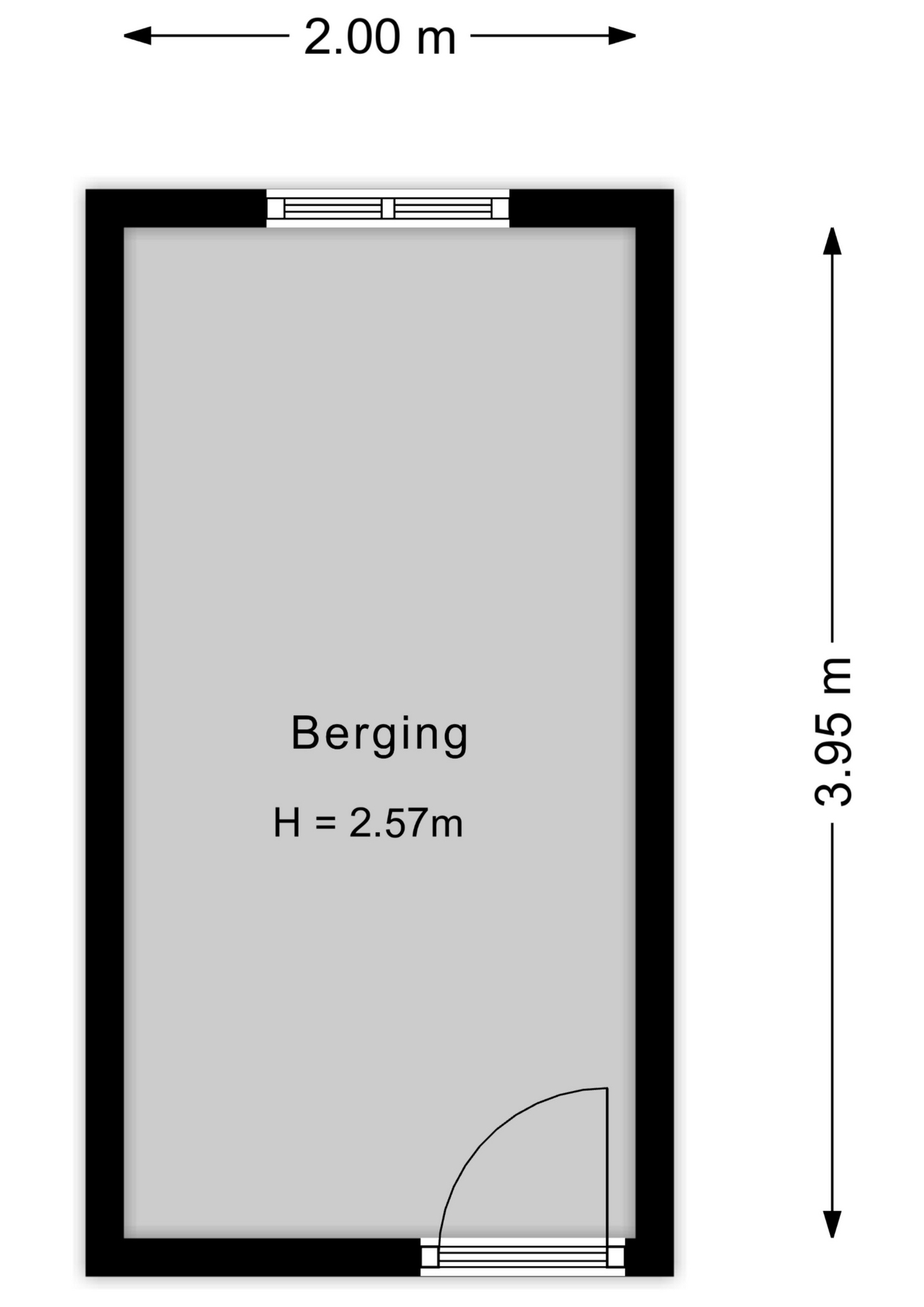 Plattegrond Berging