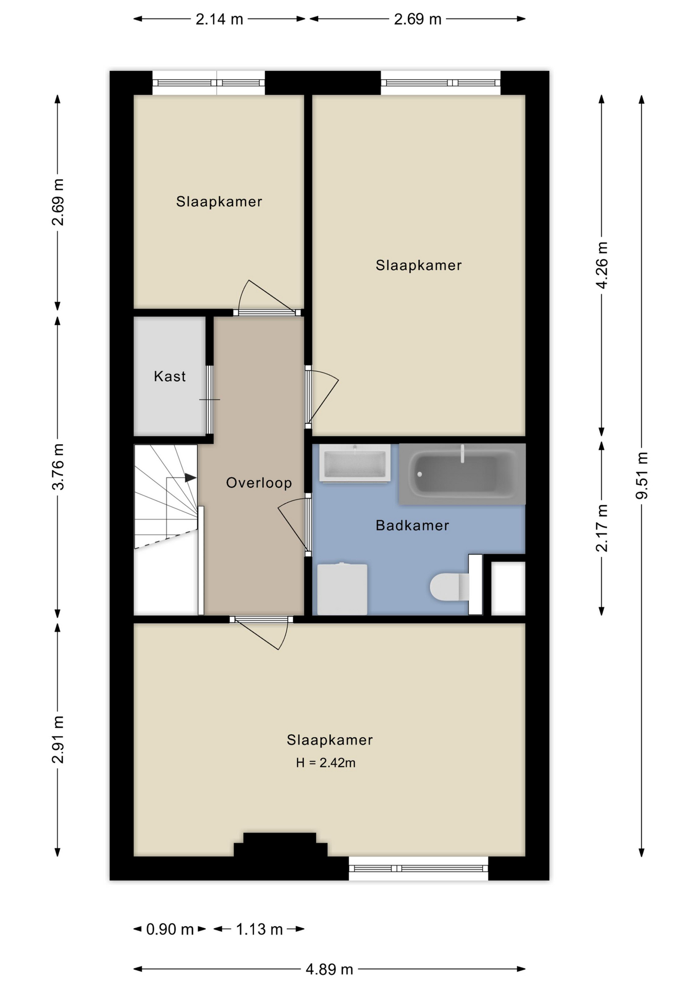 Plattegrond Eerste verdieping