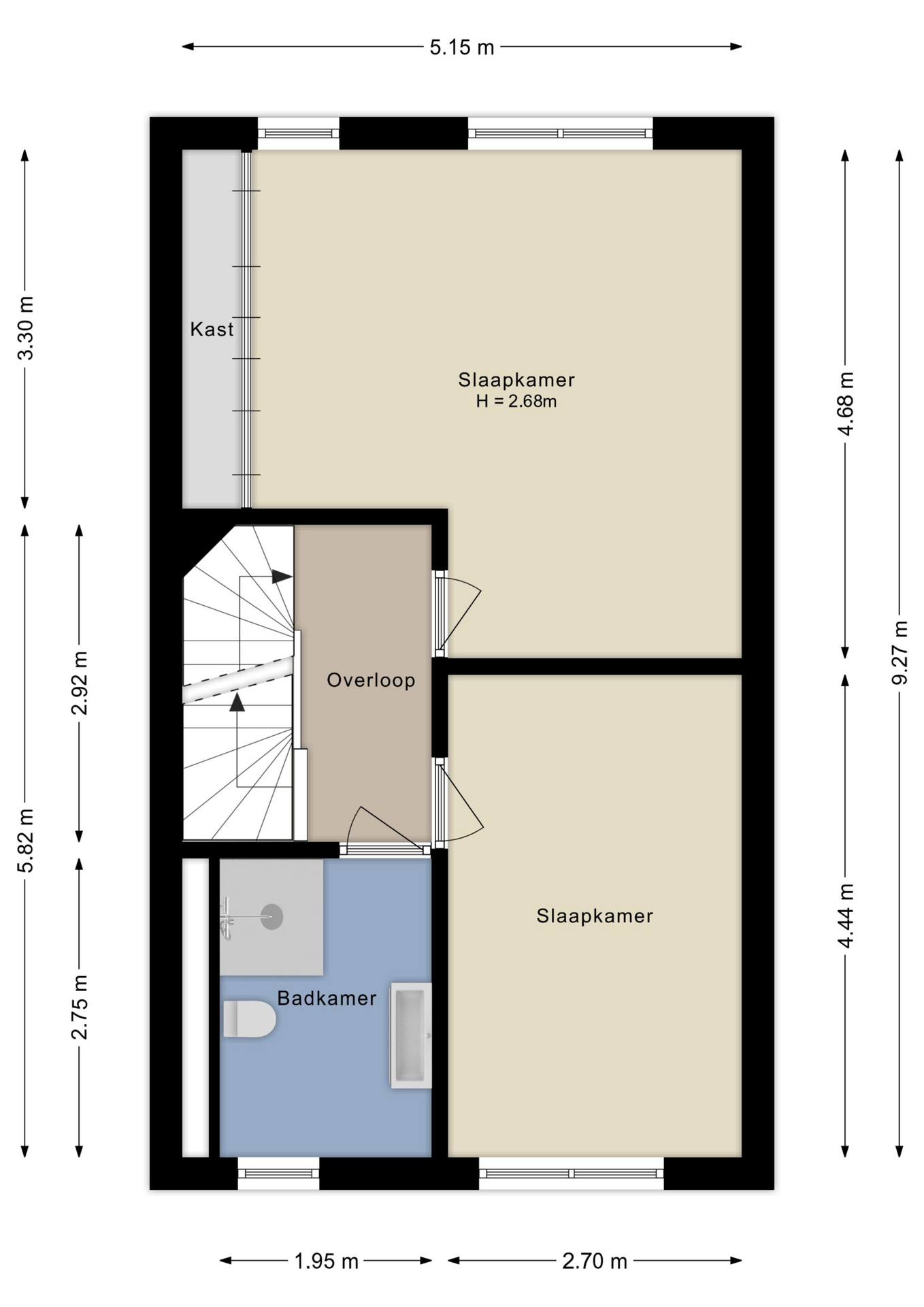 Plattegrond Eerste verdieping