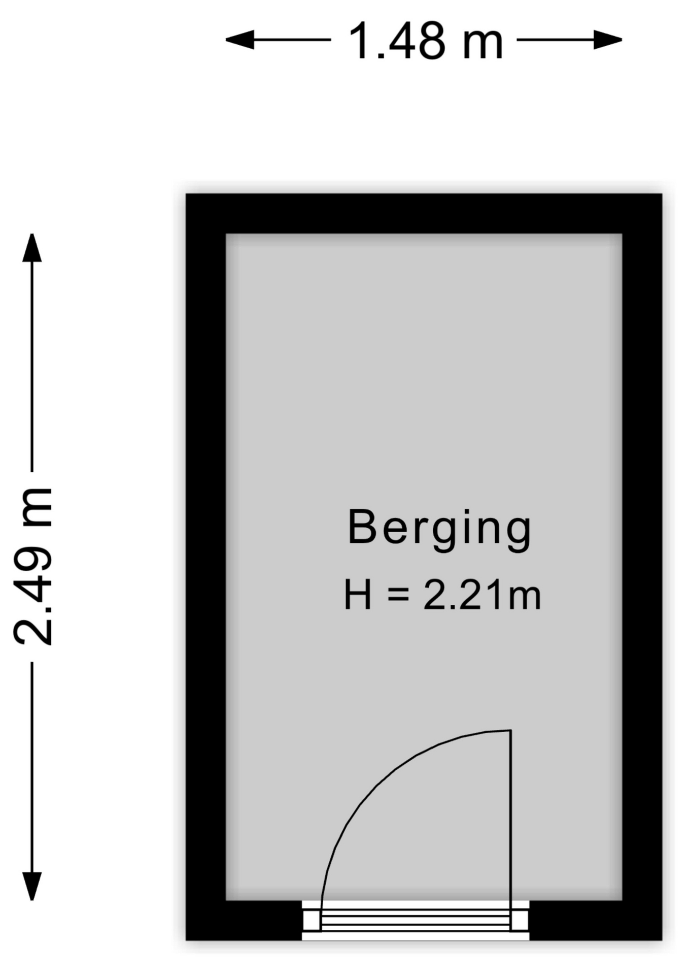Plattegrond Berging