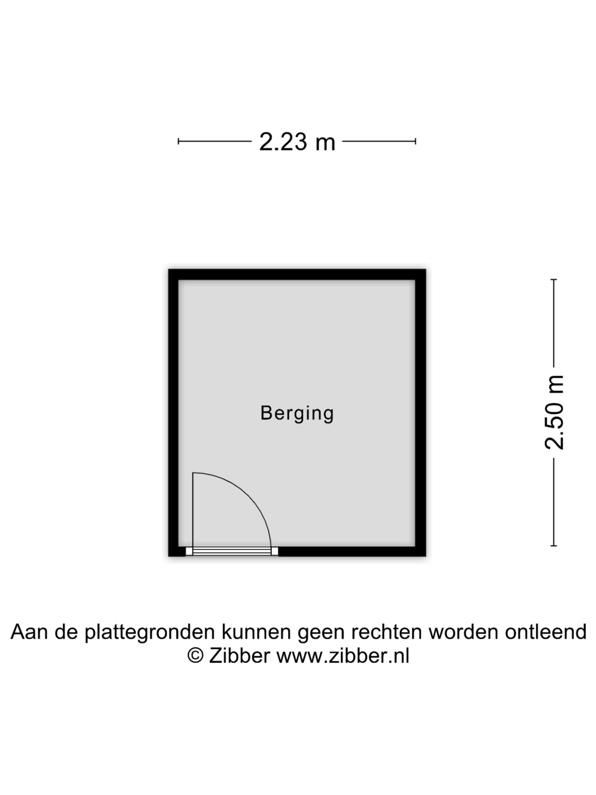Plattegrond Berging