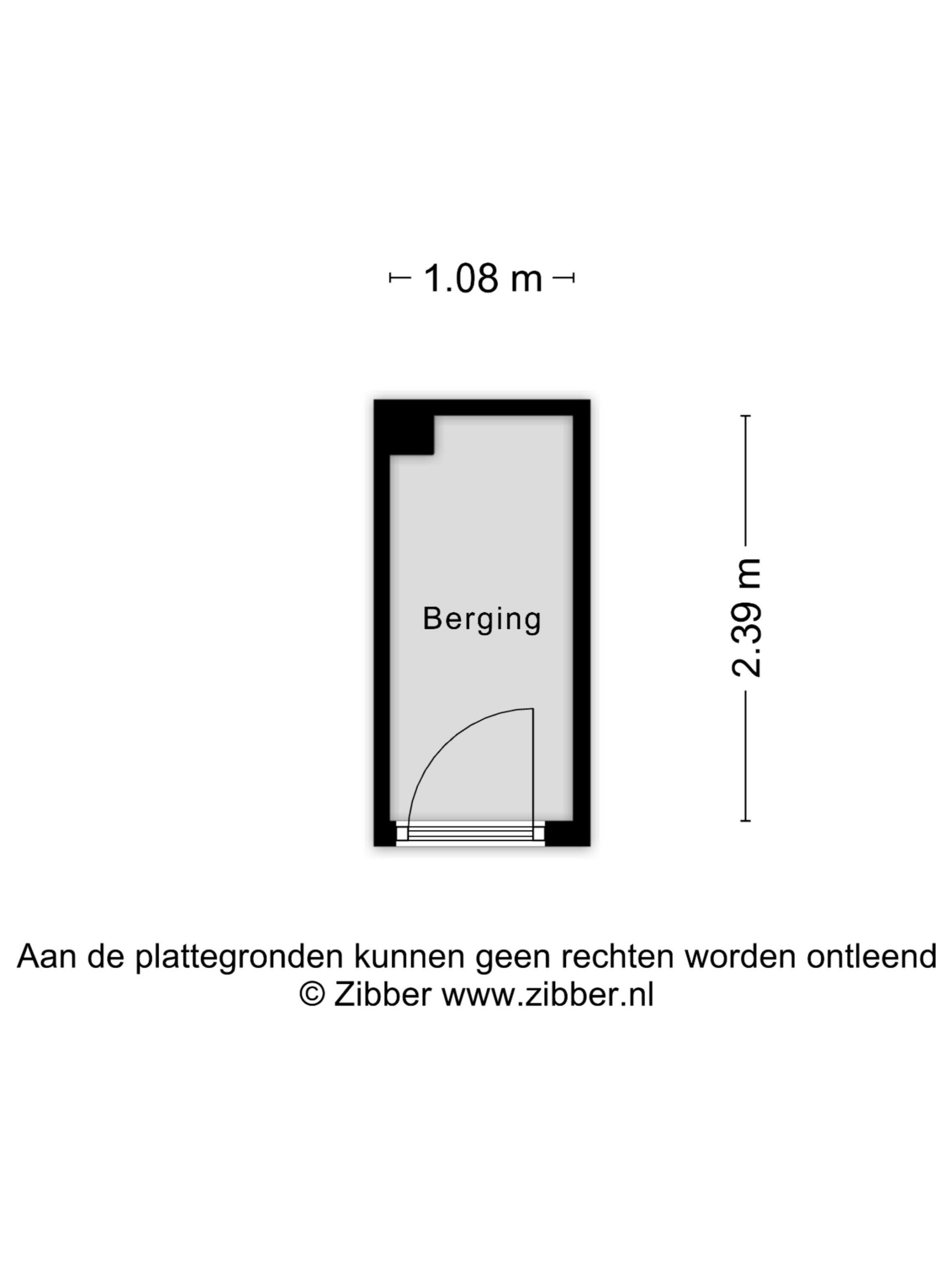 Plattegrond Berging